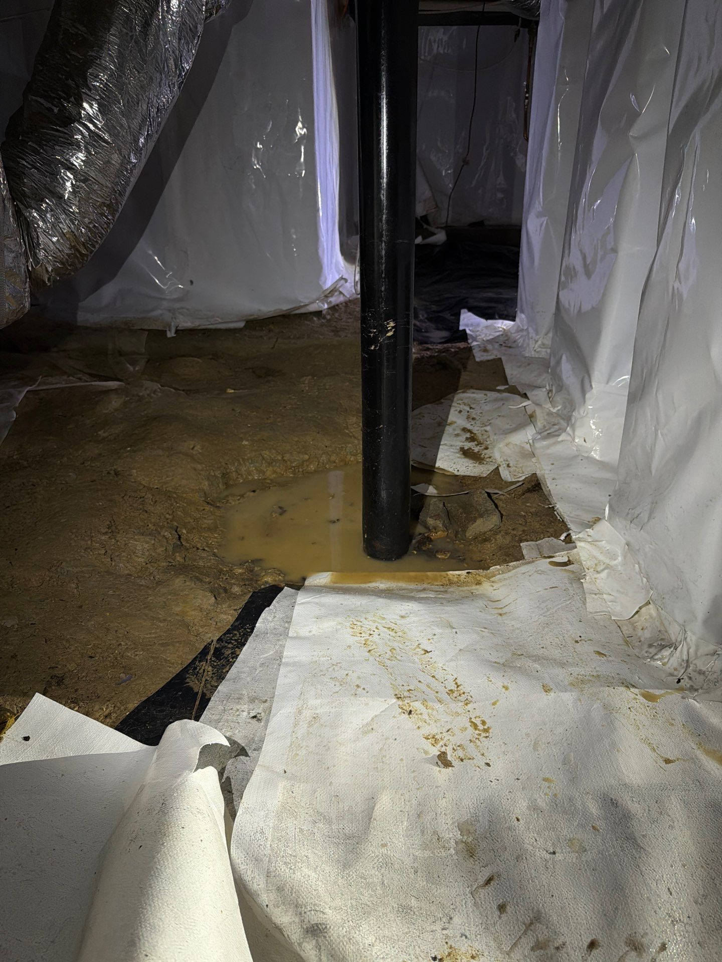 Alpharetta Crawlspace Water Damage Restoration with Vapor Barrier Installation by Restoration Damage Pros of Atlanta