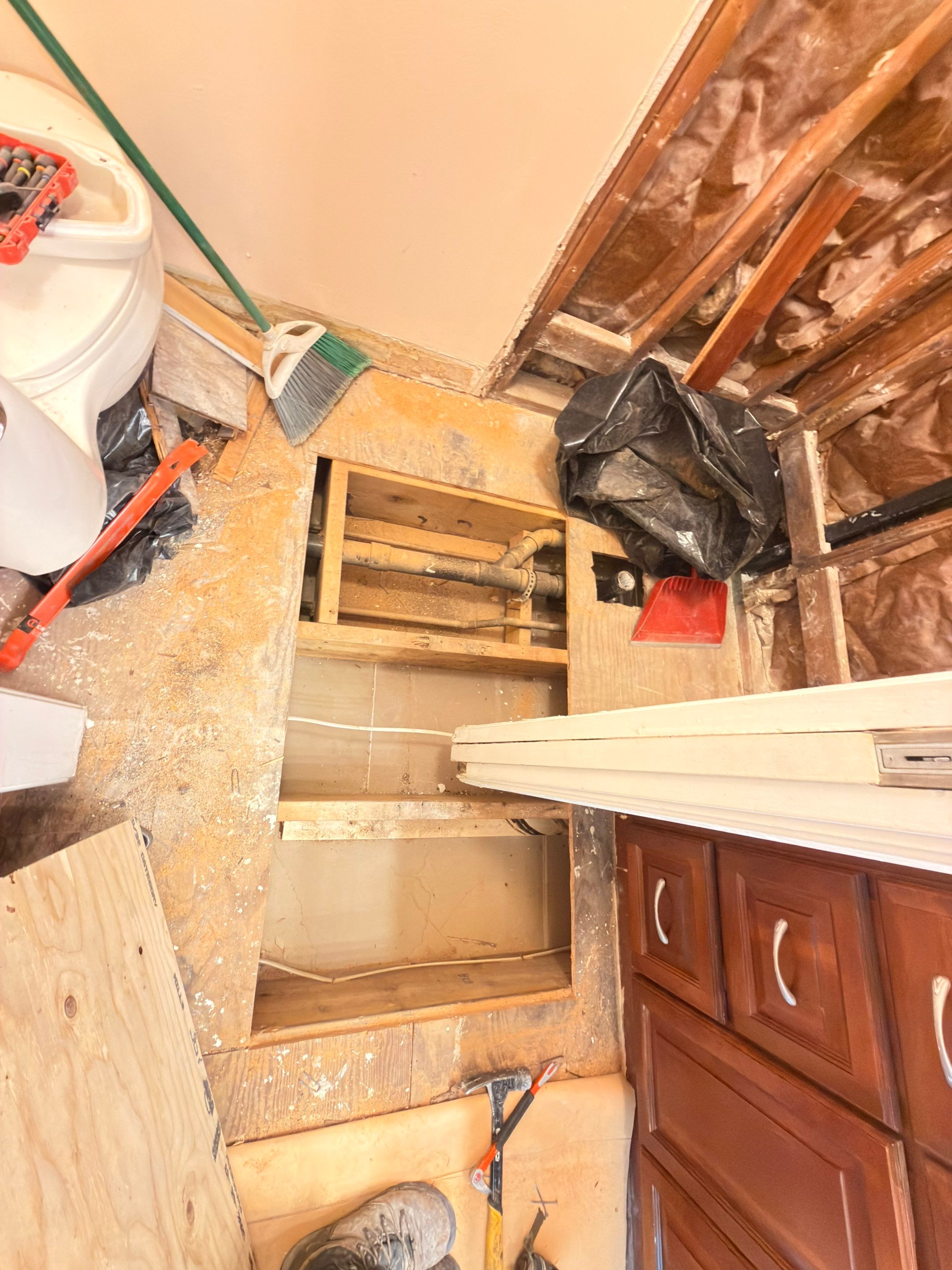 Shower Remodel due to Water Intrusion by Anza Builders, Inc. 