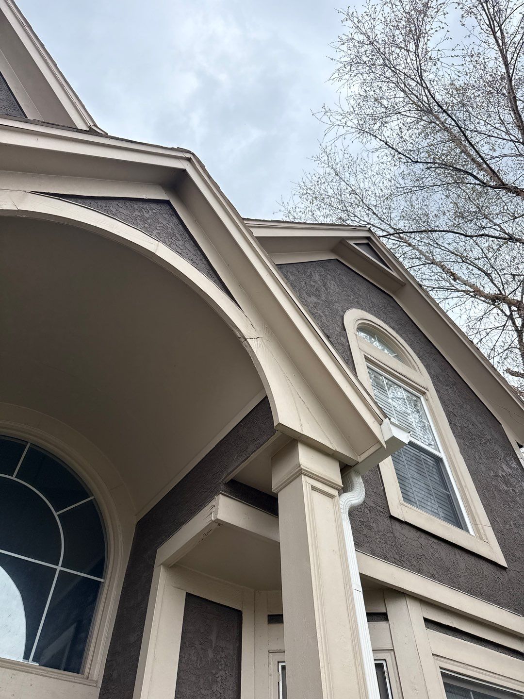 Exterior Painting and Wood Rot Repair for Overland Park Residence by Cougar Painting