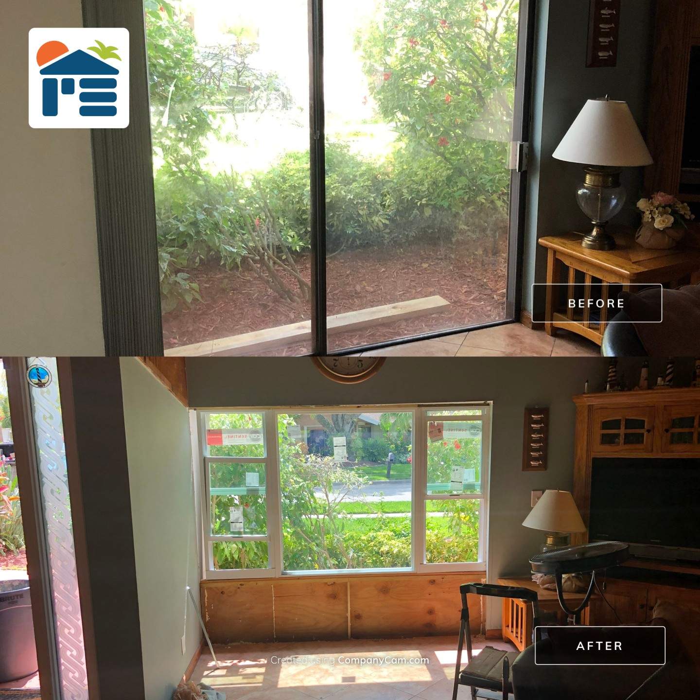 Impact Window Installation & Sliding Glass Door to Window Conversion – Coconut Creek, FL by The Door Doctor of South Florida, Inc.