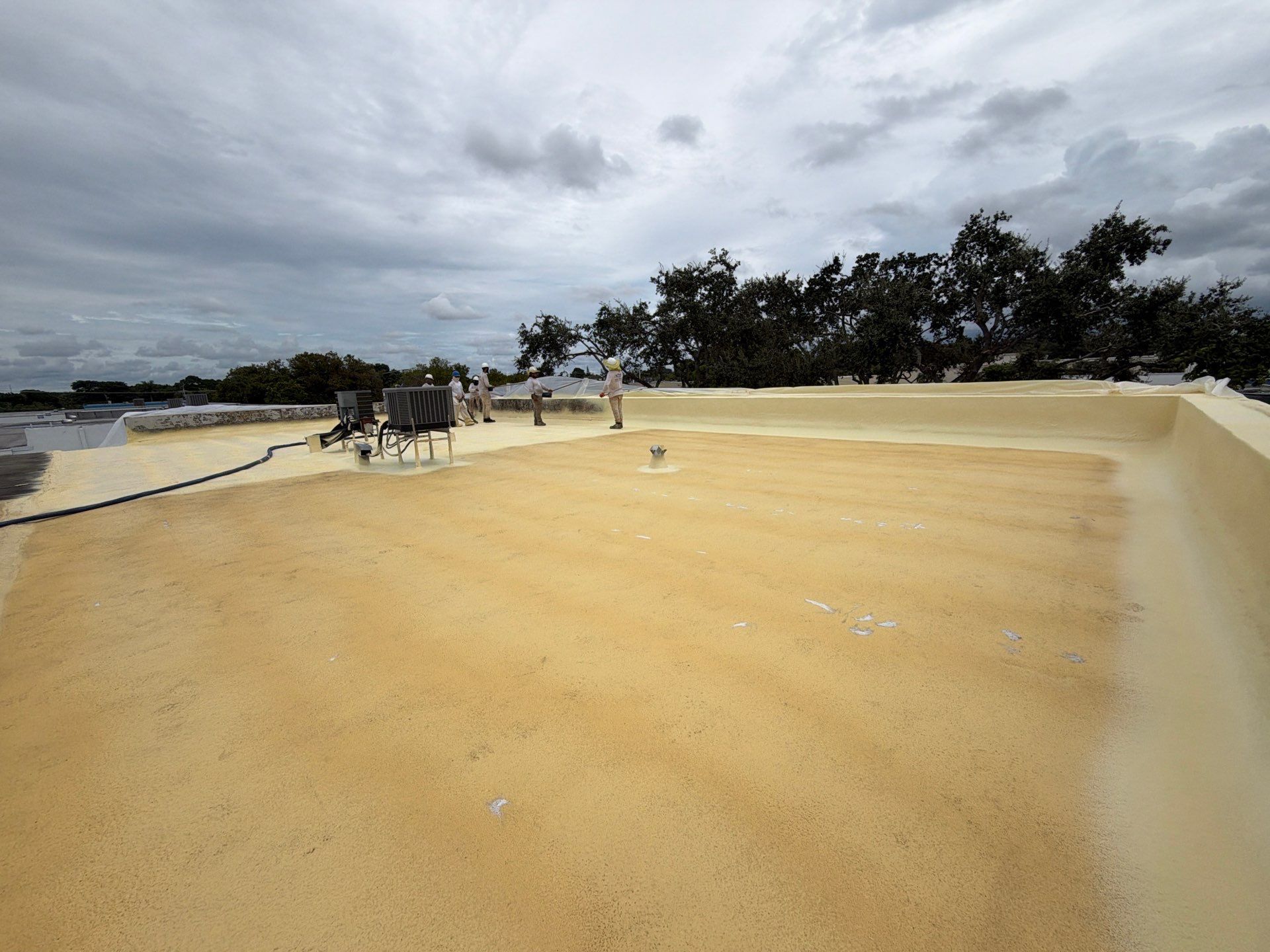 Fort Lauderdale Commercial Roof Restoration with Spray Foam Coating by Roof King LLC