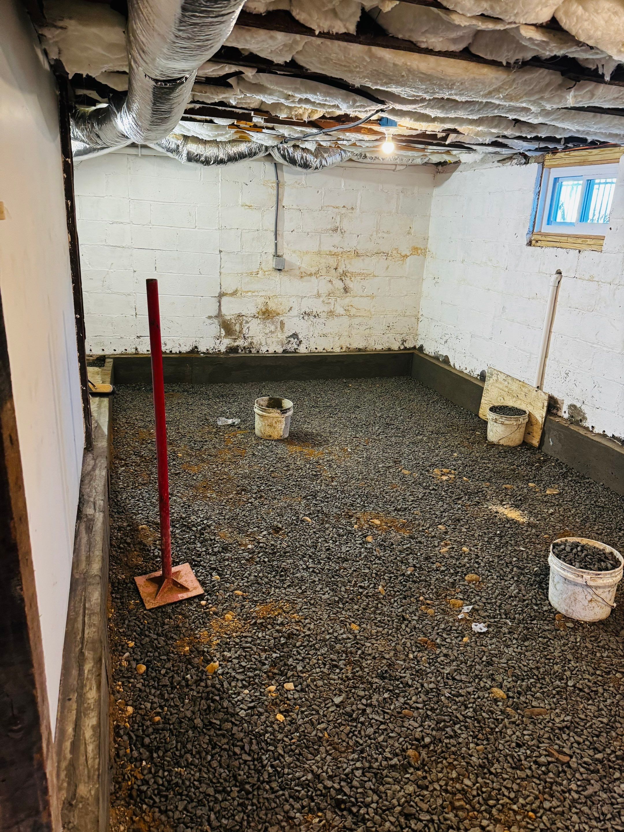 Concrete Floor Replacement and Interior French Drain Project in Morris Plains, New Jersey by Pure Service Pro, LLC 