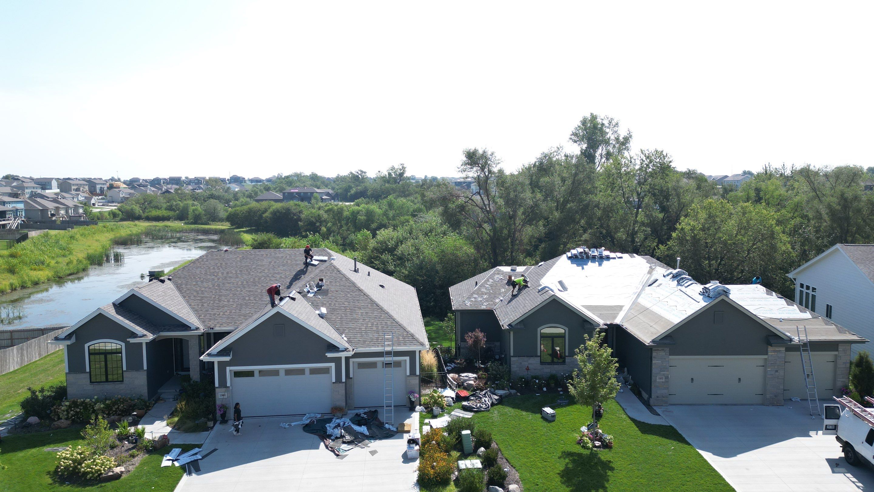 Residential Roofing Installation using IKO Nordic Cornerstone Impact Resistant Class 4 by Lightning Exteriors