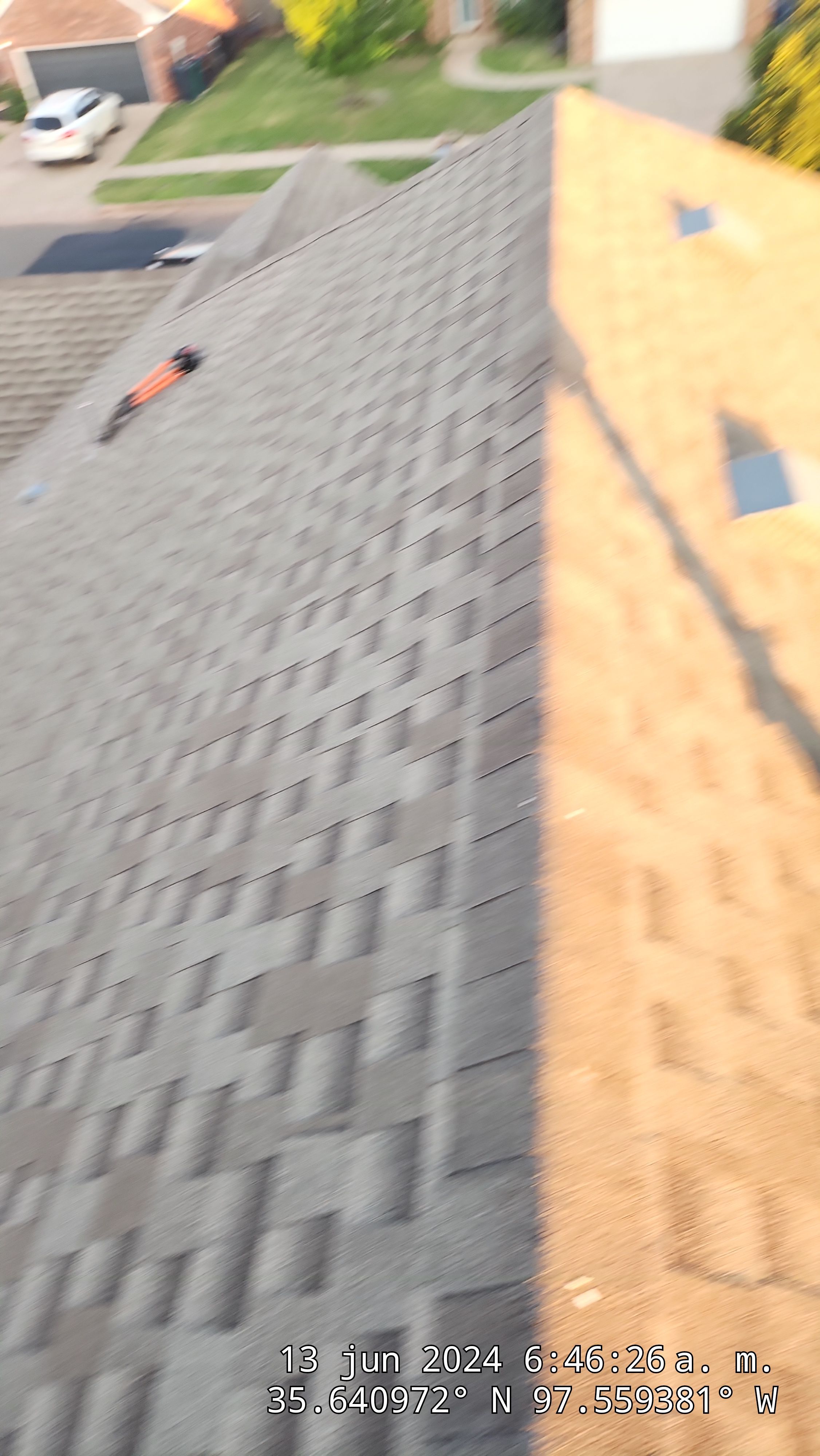 Reroof using GAF HDZ in Charcoal by Castillo Roofing