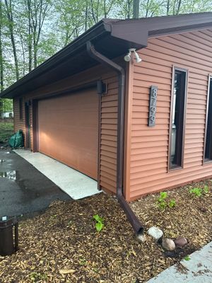 Gutter Protection and Downspout Drainage Installation in Traverse City