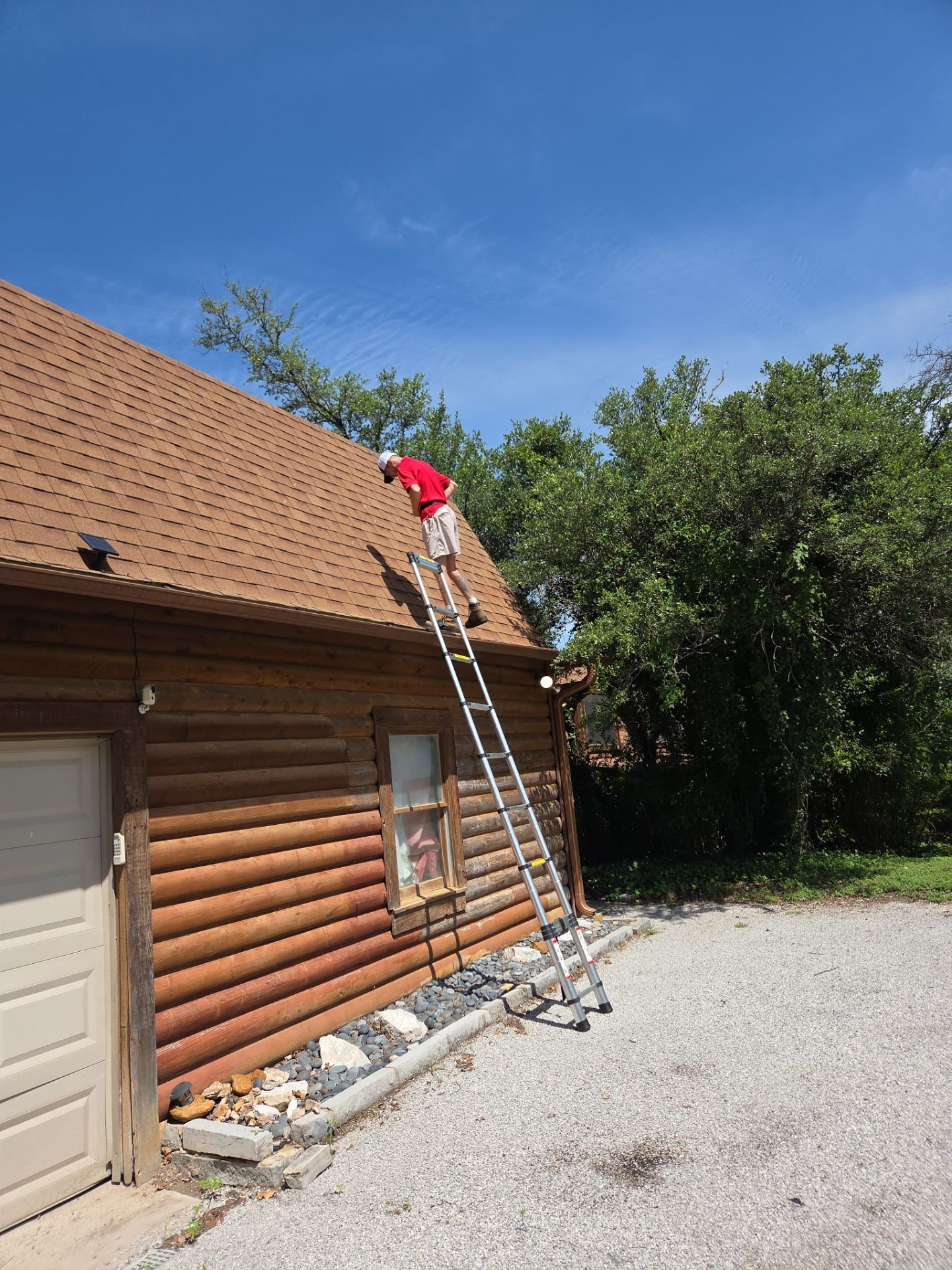 Fort Worth Log Home Roof Replacement and Gutter System Service by Performance 1 Roofing