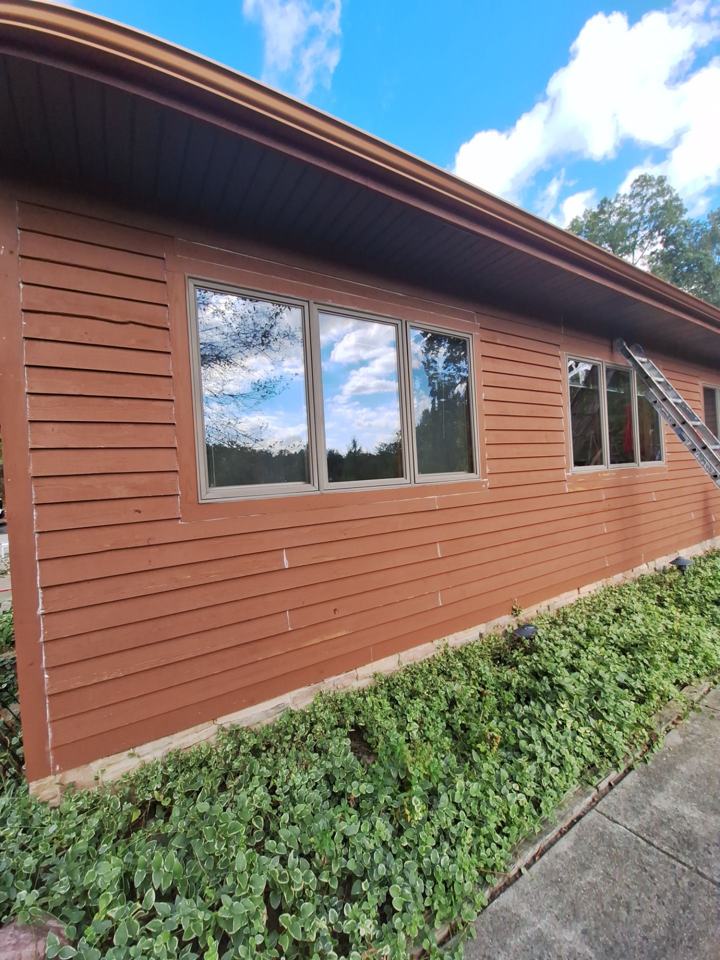 Color update with exterior staining and painting by Gordon Painting