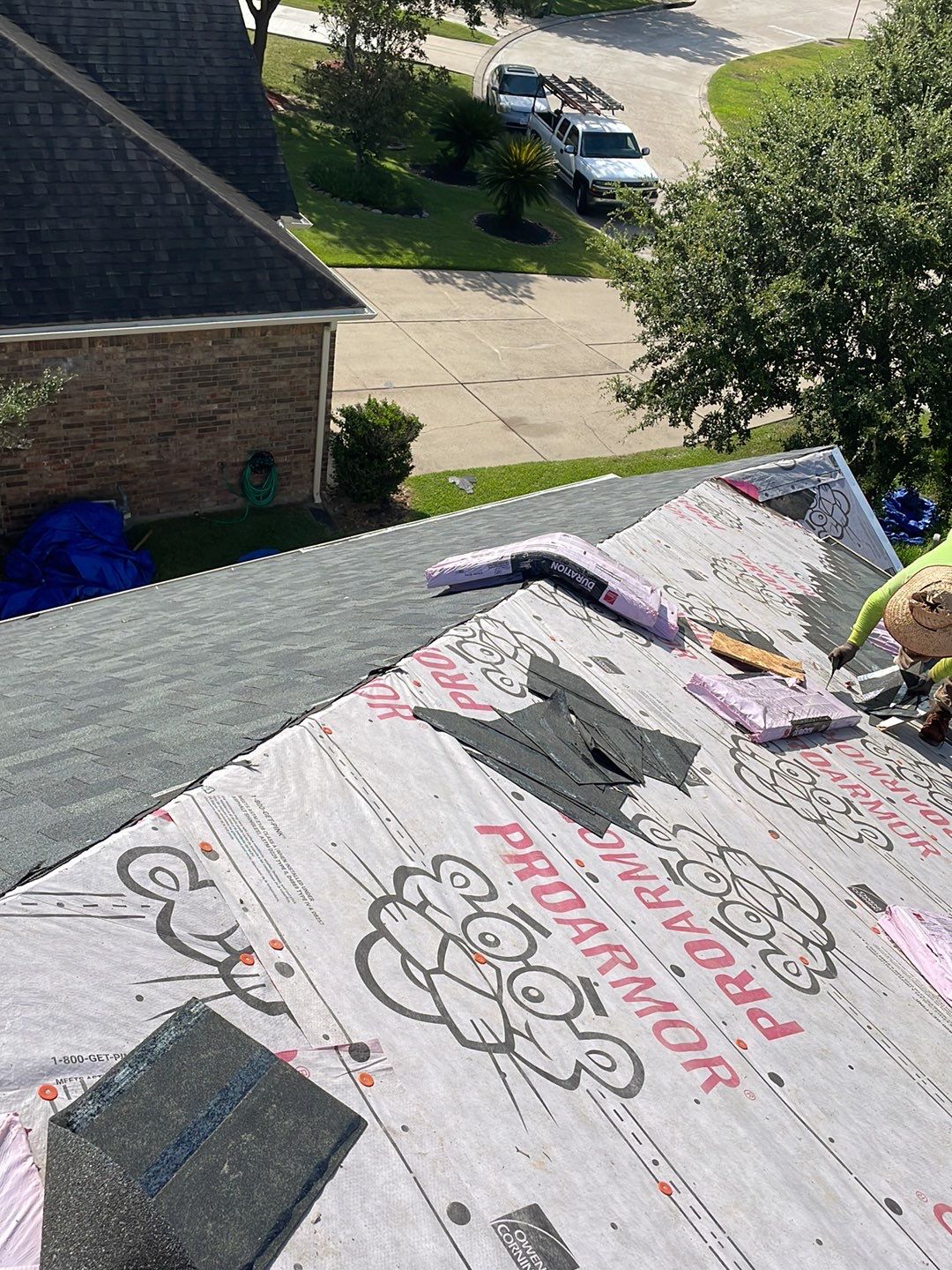 Residential Roofing Installation using Owen's Corning Duration (Lifetime) Shingles by Roof Repair Company