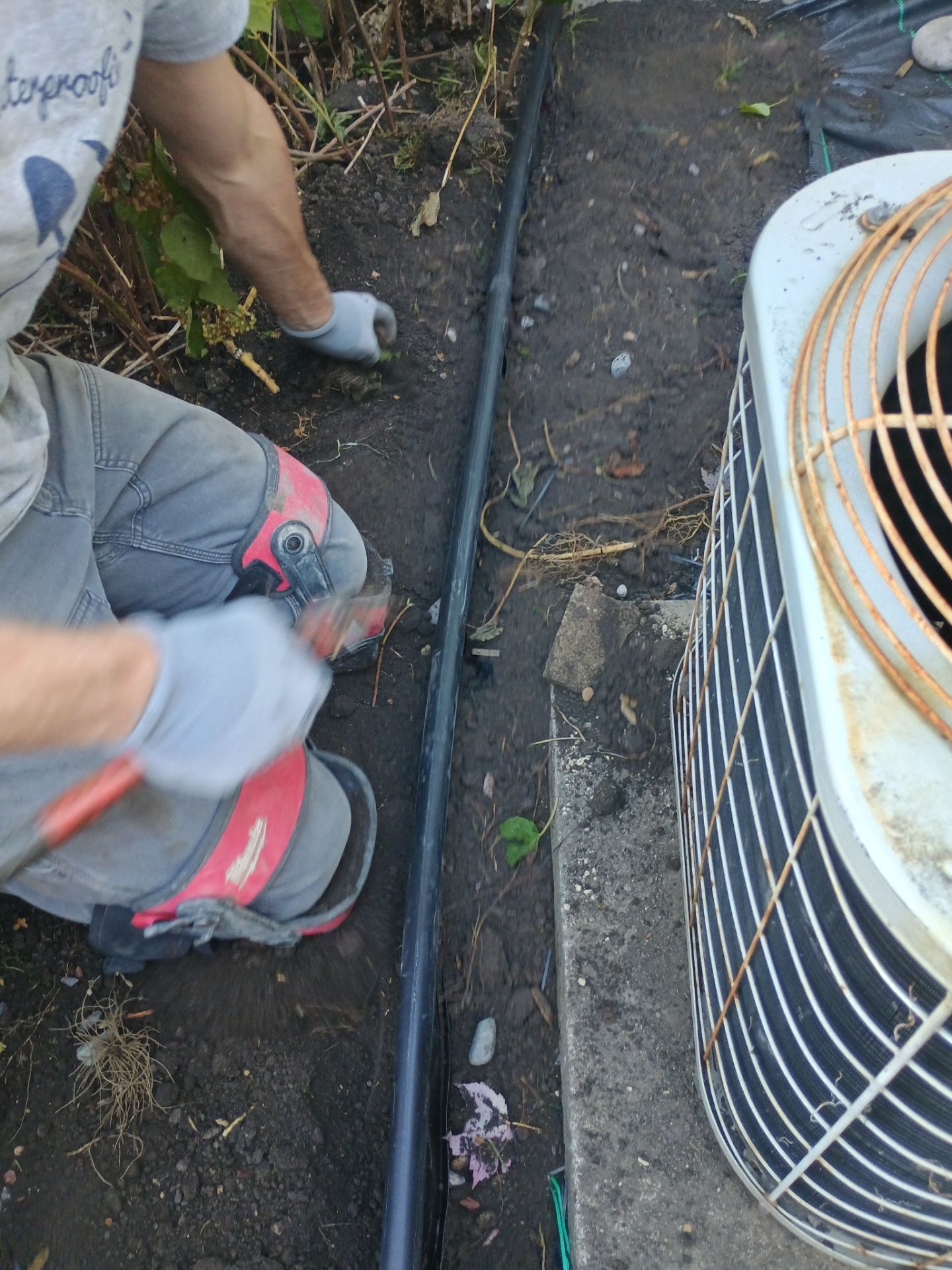 French Drain Installation for Michael by Waterproofing Northeast