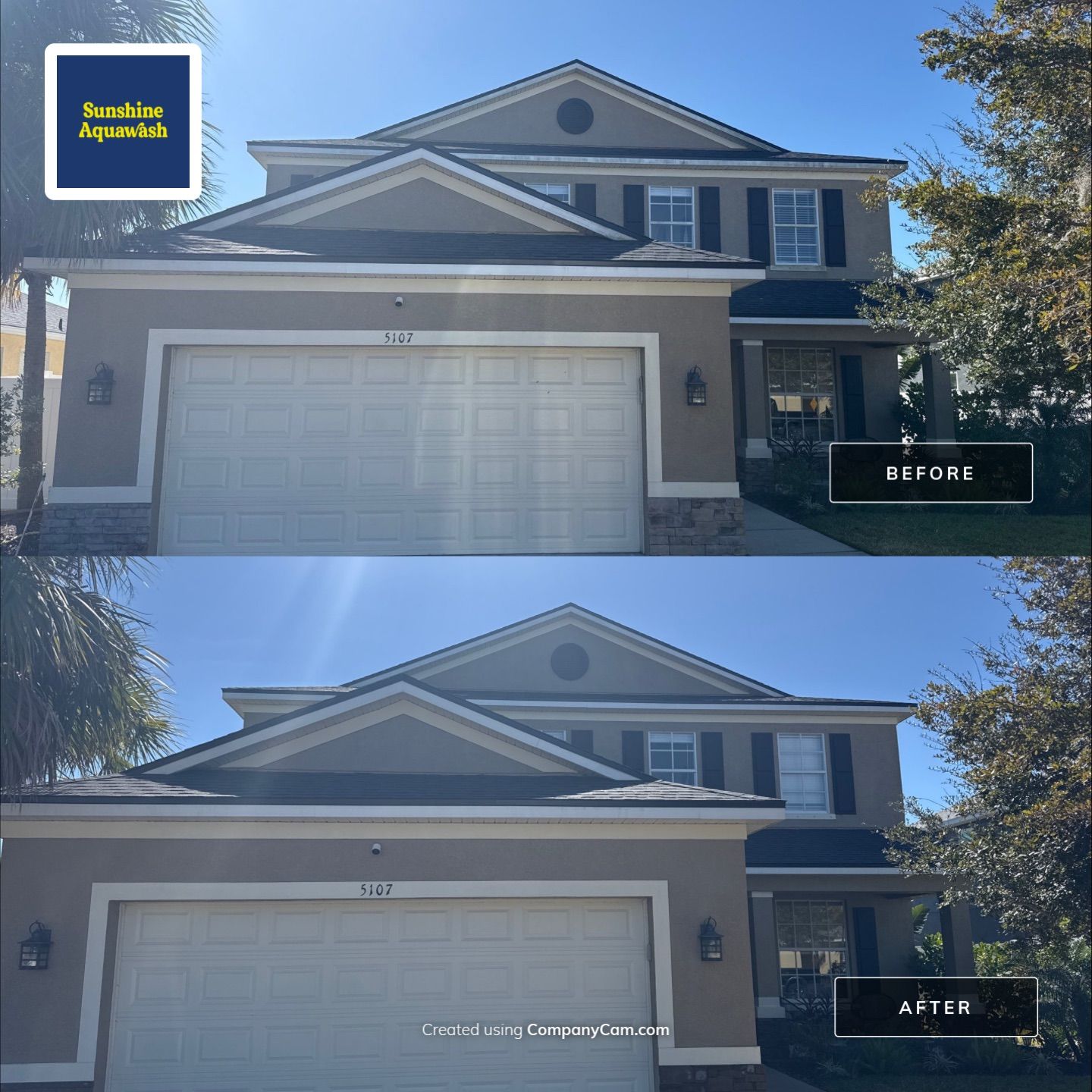 Two-Story House Wash in Crystal Lakes – Palmetto, FL by Sunshine AquaWash
