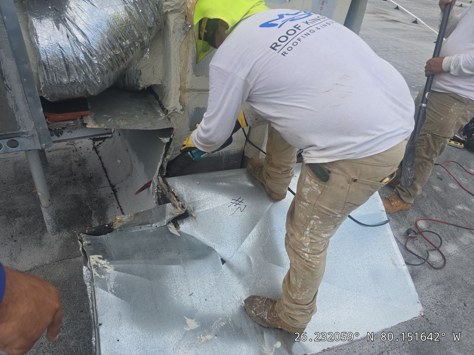 Commercial Roof Restoration and HVAC Curb Flashing in Pompano Beach by Roof King LLC