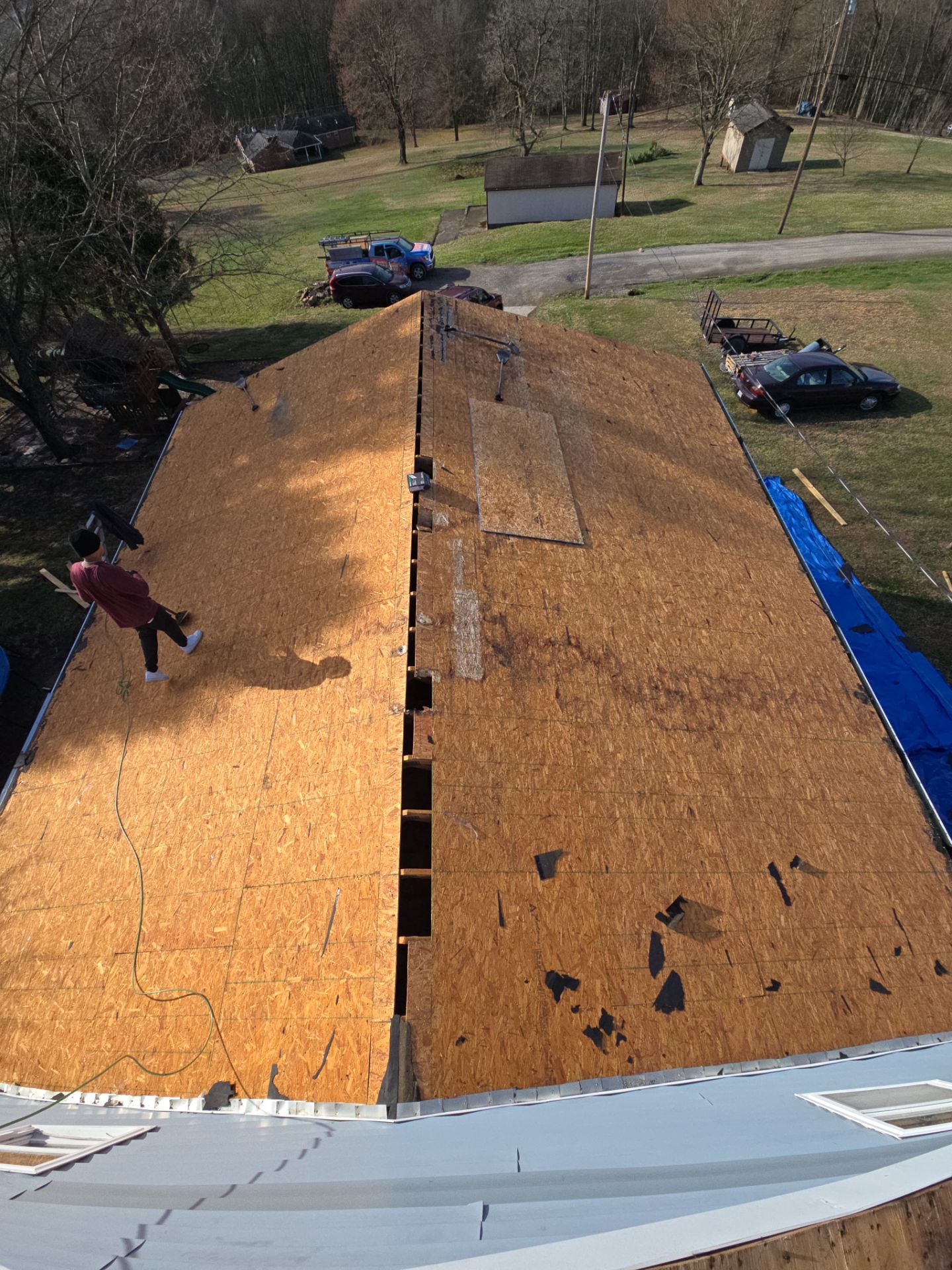 Residential Roofing Installation using GAF Timberline HDZ Pewter Gray by Rainstoppers Roofing