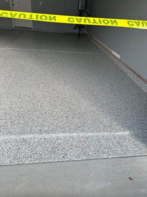 Garage Floor Coating using Coyote