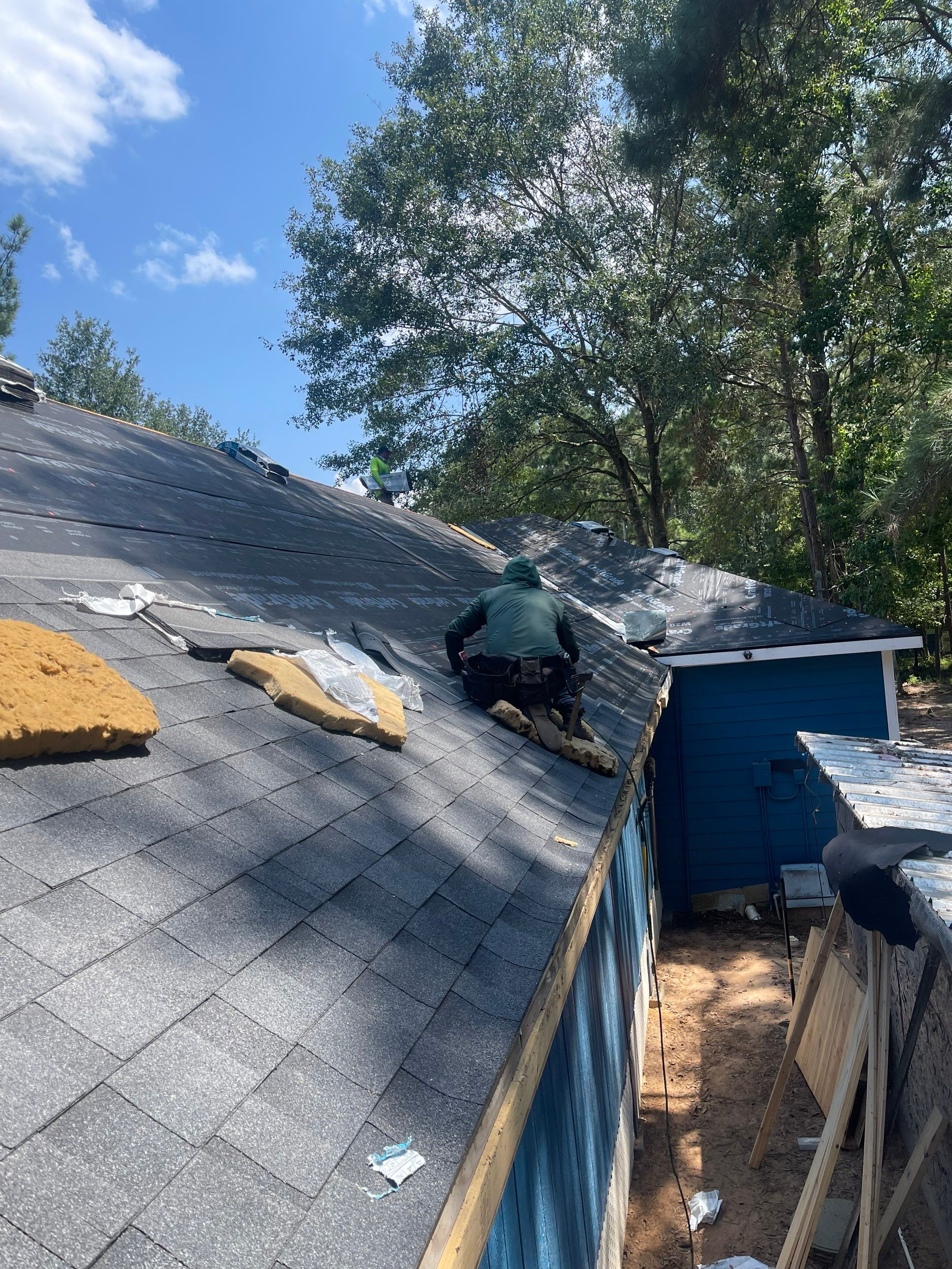 Full Re-Deck & Roof Replacement on Country Home — Cleveland, TX by PL Roofing & SB Roofing, LLC.