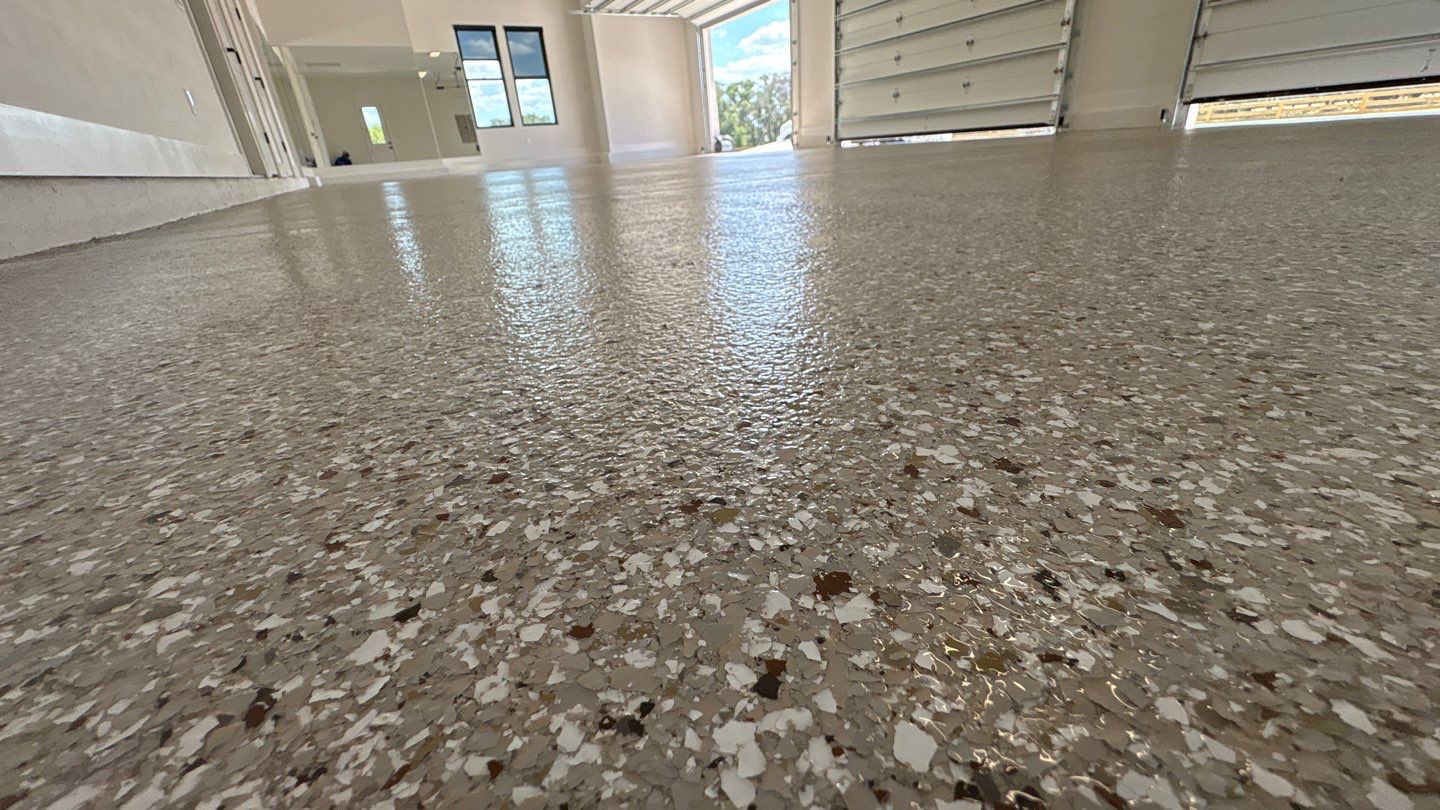 Project in Newberry, FL by Cross Creek Concrete Coatings