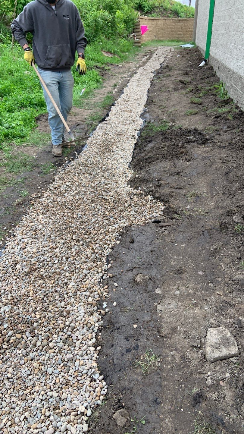 French Drain Installation – Fridley Dollar Tree by Waterproofing Northeast