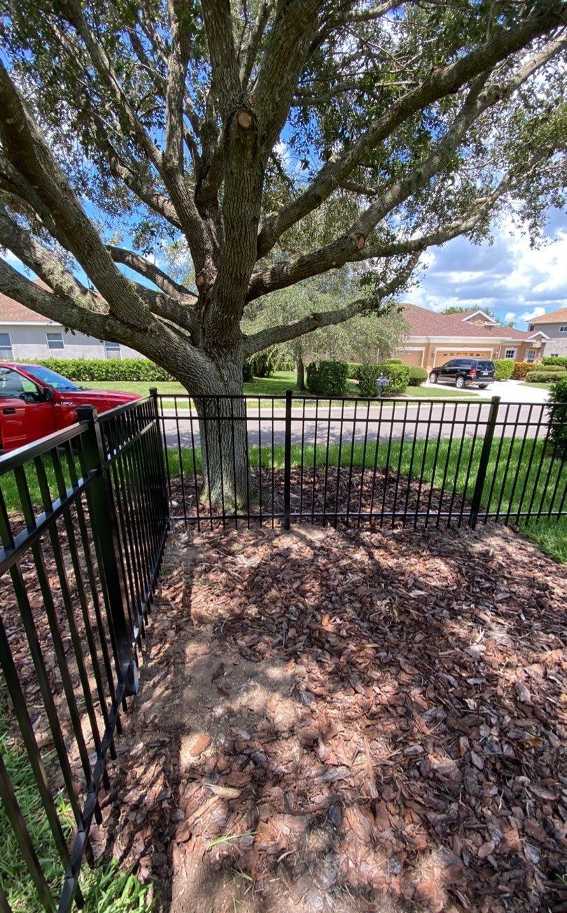 Aluminum Fence Installation using Black 3 Rail Aluminum Fence by Asap fence and gates, LLC