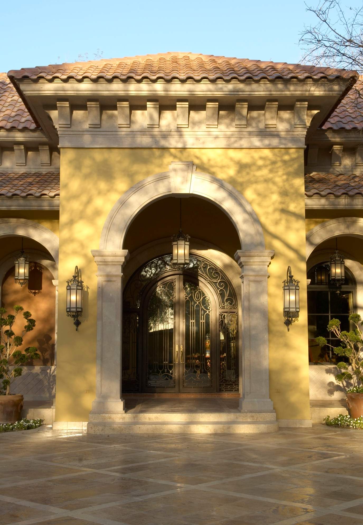 Comprehensive Exterior Lighting and Lantern Installation for Monterrey Estate by Solara Custom Living