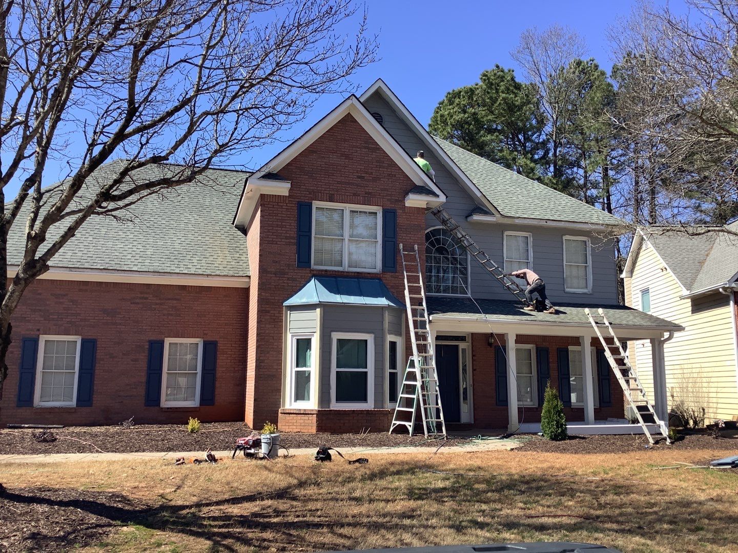 Comprehensive Exterior Renovation Featuring James Hardie Siding in Suwanee by Swift Home Renovations