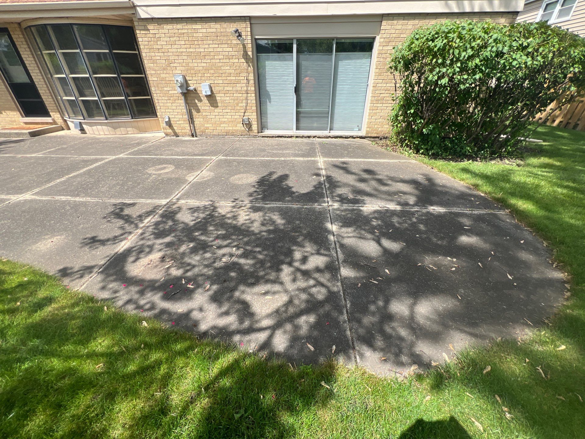 concrete patio power washing  by Northern Power Washing LLC.