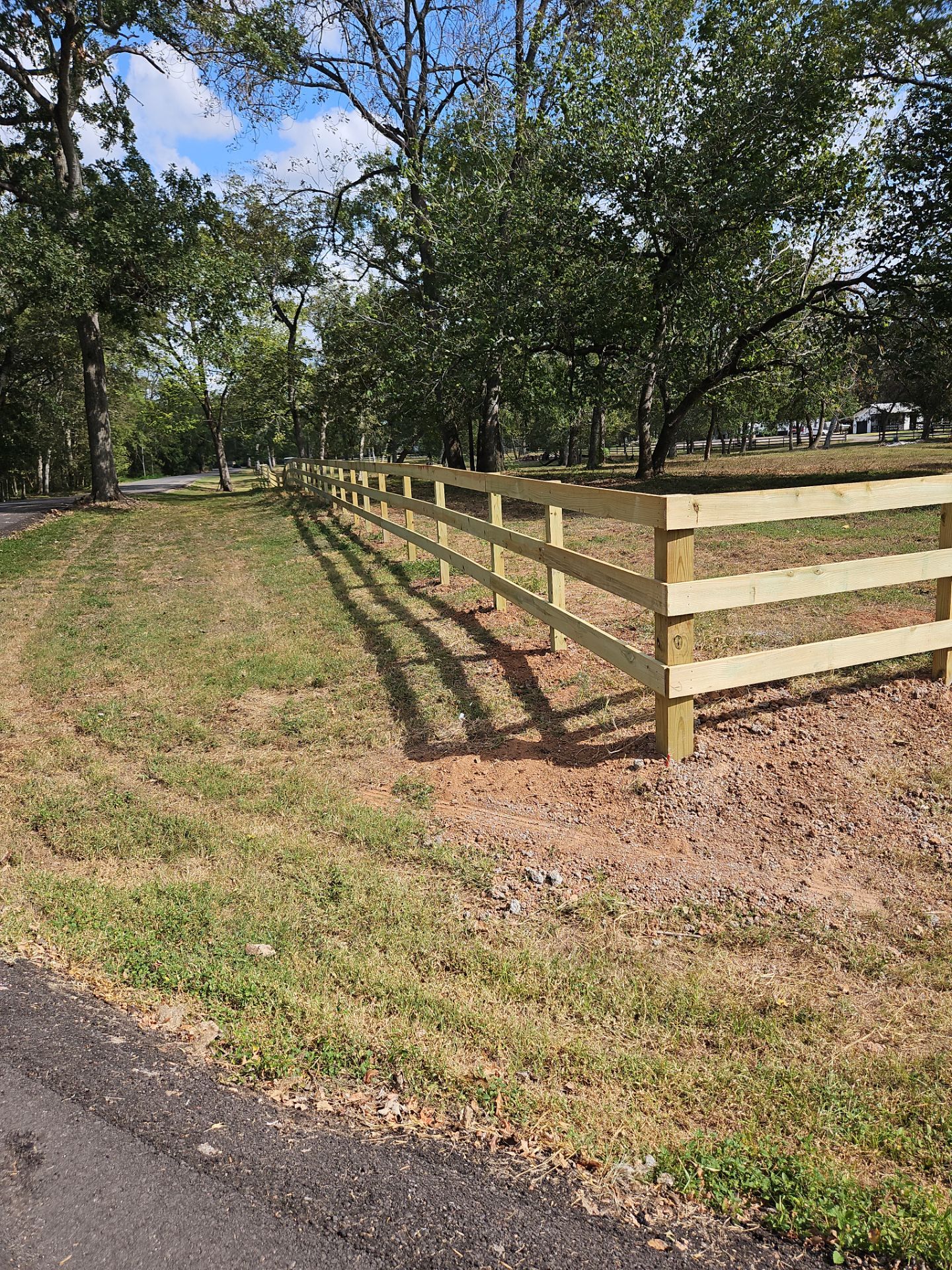 Ranch Style fence Plus Iron installation by Tim's Fences