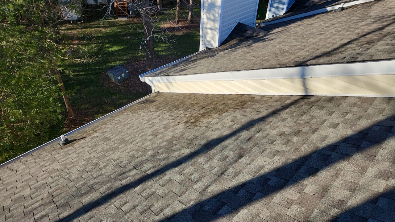 Gutter Cleaning using water by Power Wash Masters LLC