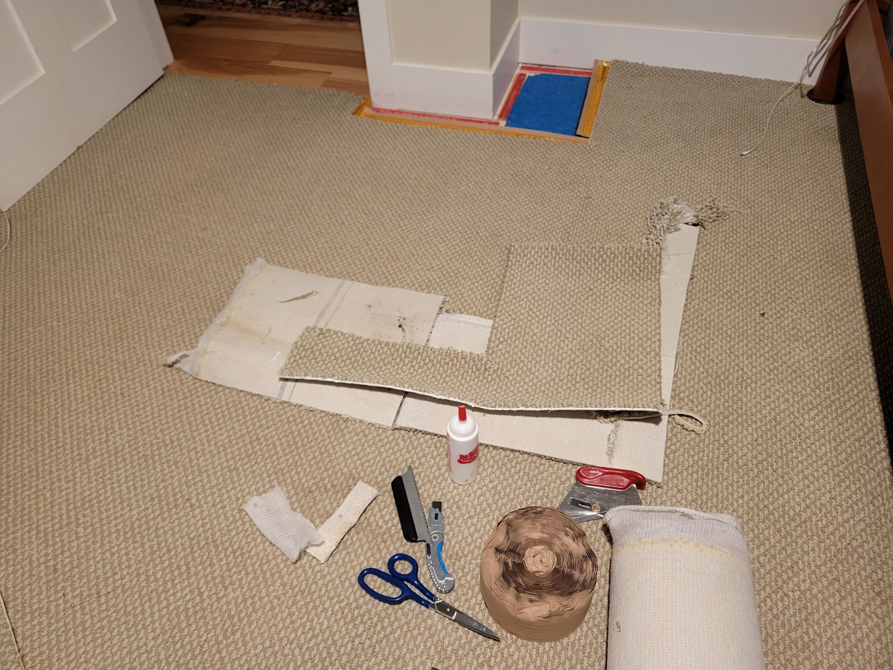 Bonded Insert Repair, Dog Damaged Carpet by Ardent Carpet Restore LLC