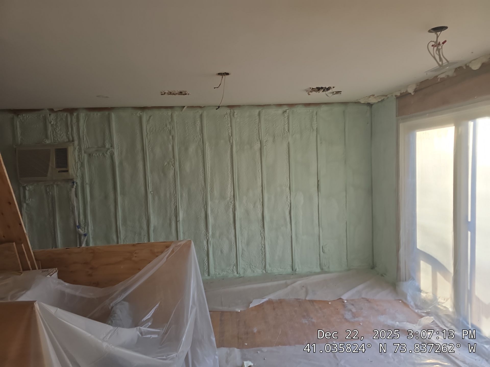 Exterior Walls Using Closed-Cell Spray Foam by NYS Foam & Energy