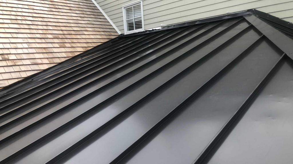 Standing Seam Metal Roof using Aluminum 032GA - Color Classic Bronze by CMNG LLC