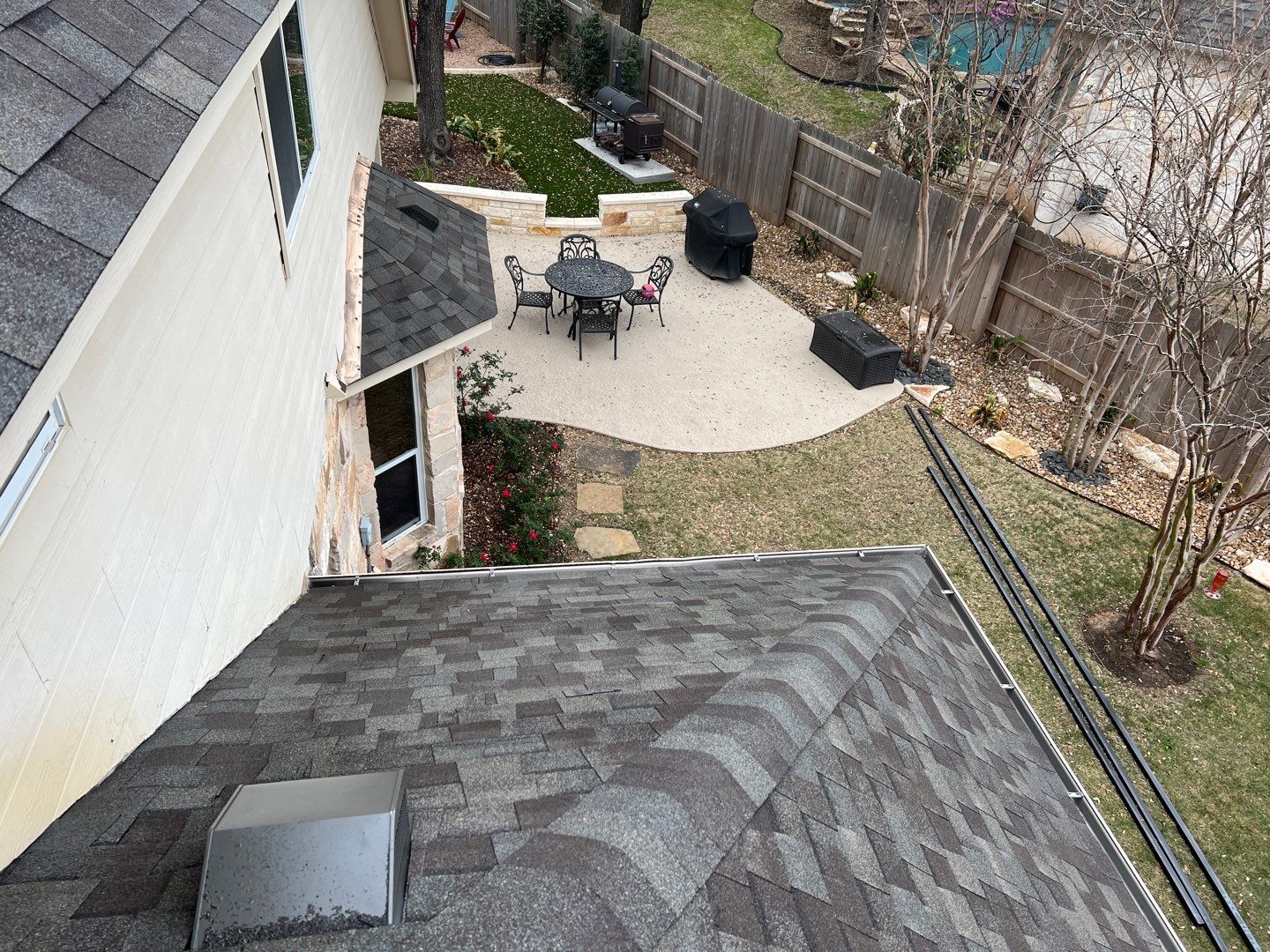 Roof replaced due to age by Oakwood Roofing and Construction, LLC