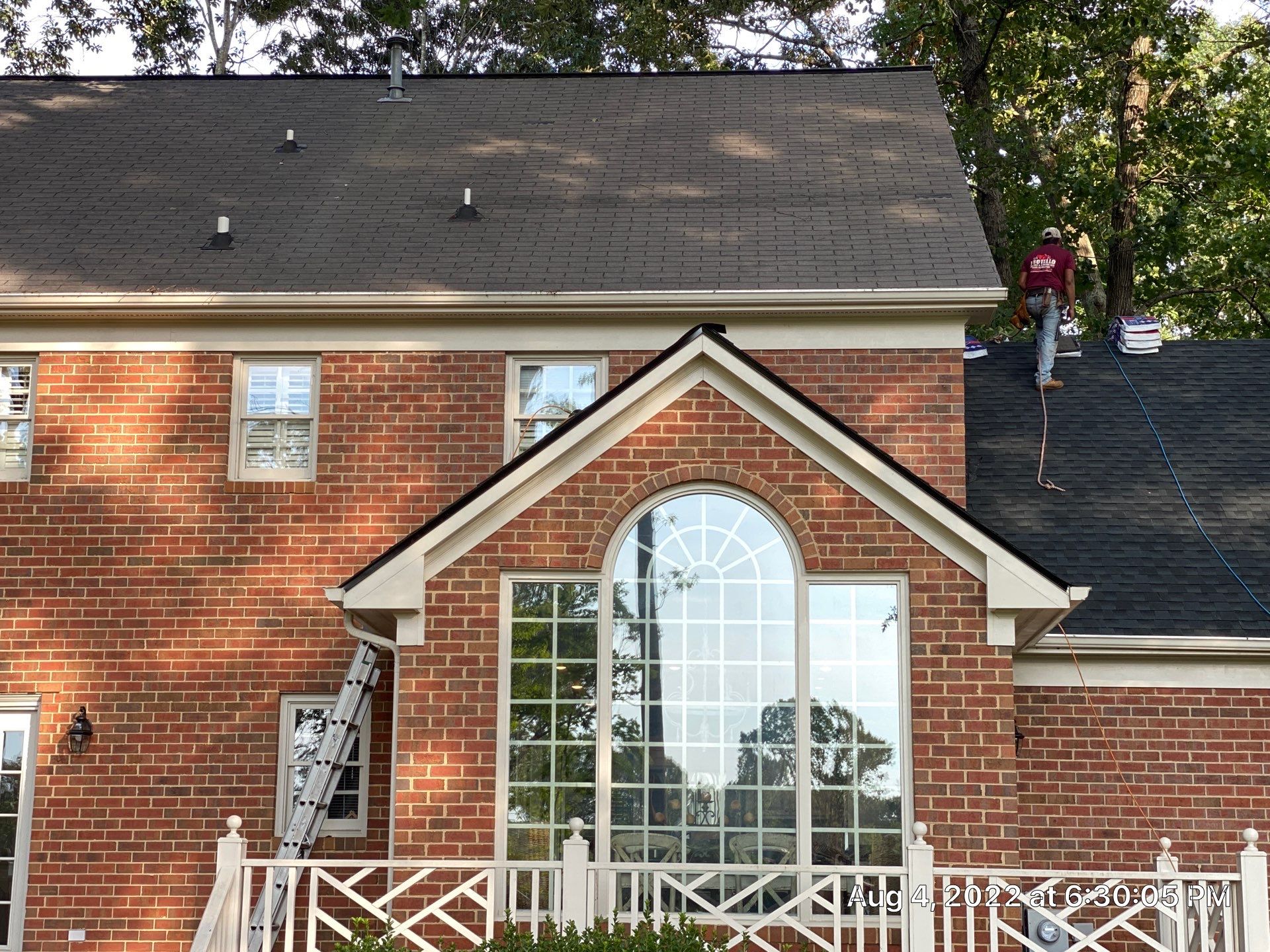 Roof Replacement using Gaf HDZ Charcoal by Just In Time Roofing and Restoration