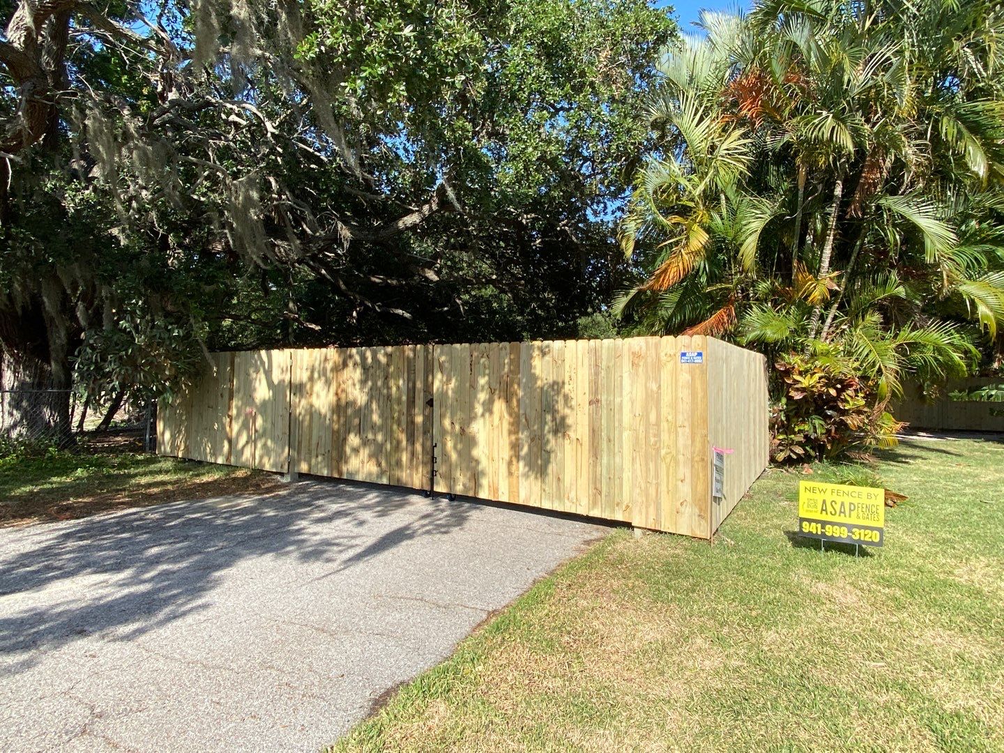 Bradenton, FL 6ft. Treated Board on Board Privacy Fence  by Asap fence and gates, LLC