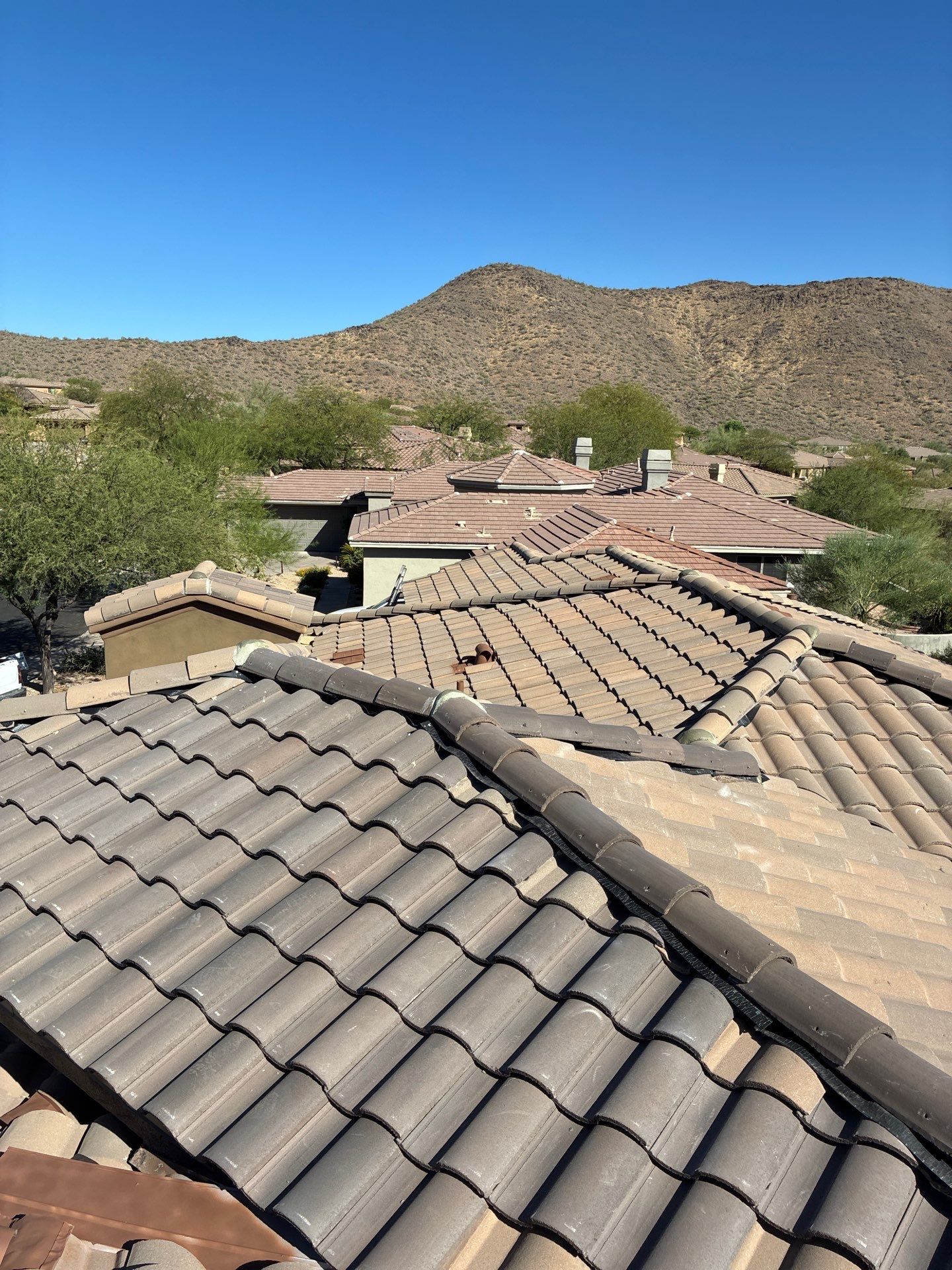 New underlayment and tile reset in Scottsdale. by Weather-Tite Roofing