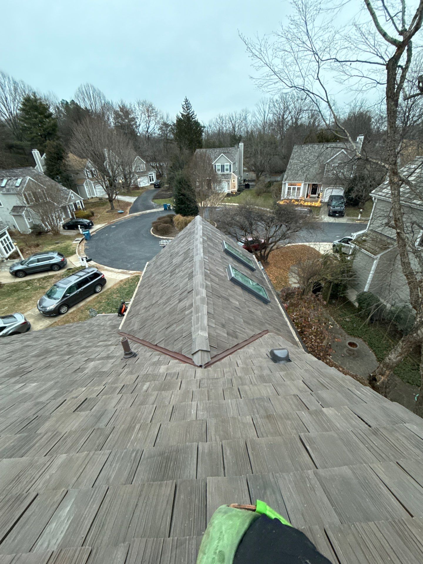 Reston :  Residential Roof Replacement with Brava Synthetic Cedar Shake Class C Natural  by RM Banning, Inc.