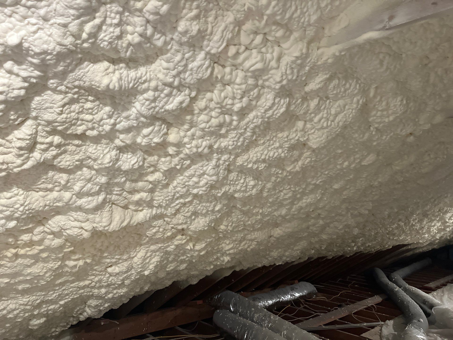 Basement Exterior Walls using Closed Cell Spray Foam by NYS Foam & Energy
