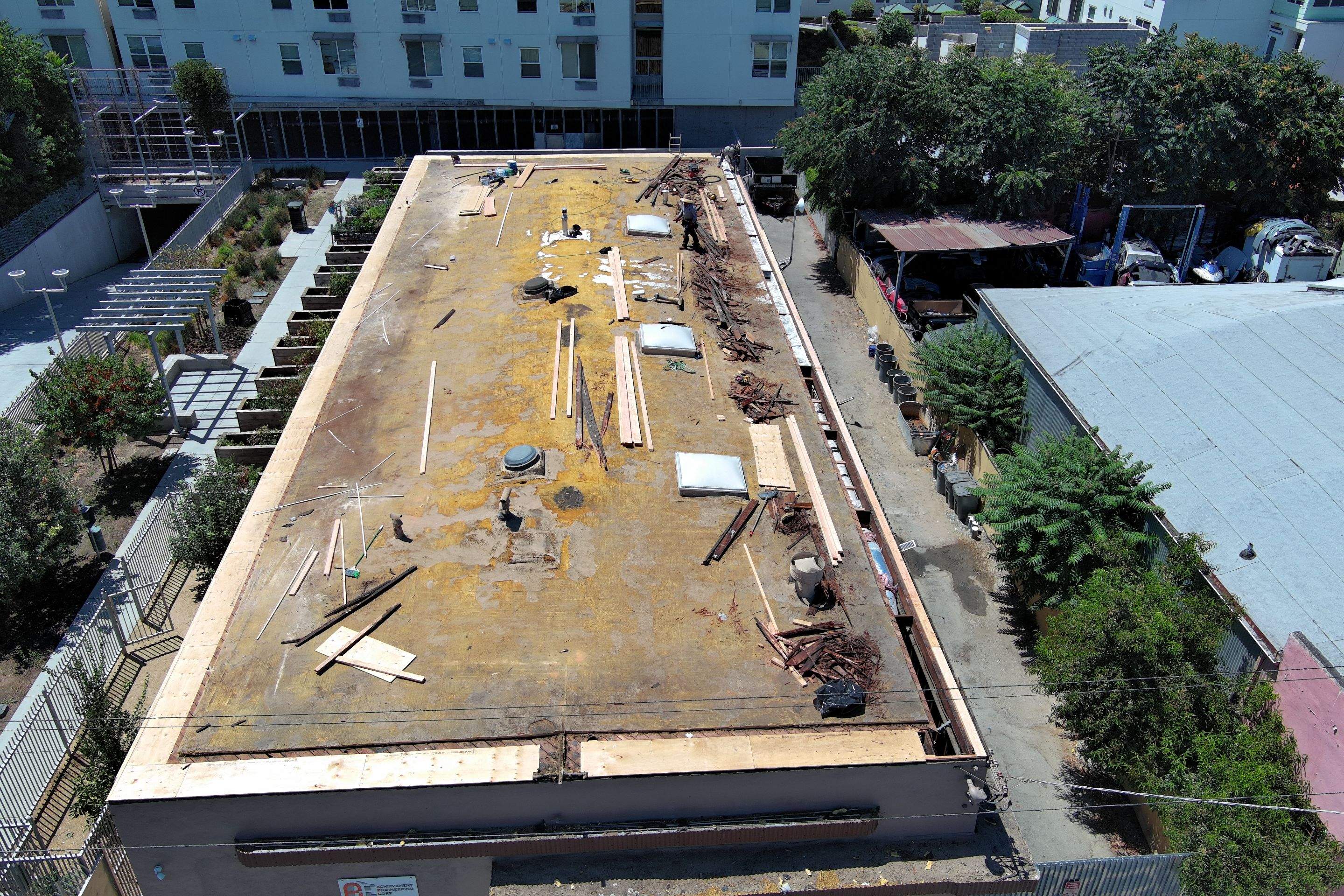 Foam Refurbish using Conklin Benchmark/PUMA XL coatings and spray foam by Straight Edge Roofing Inc