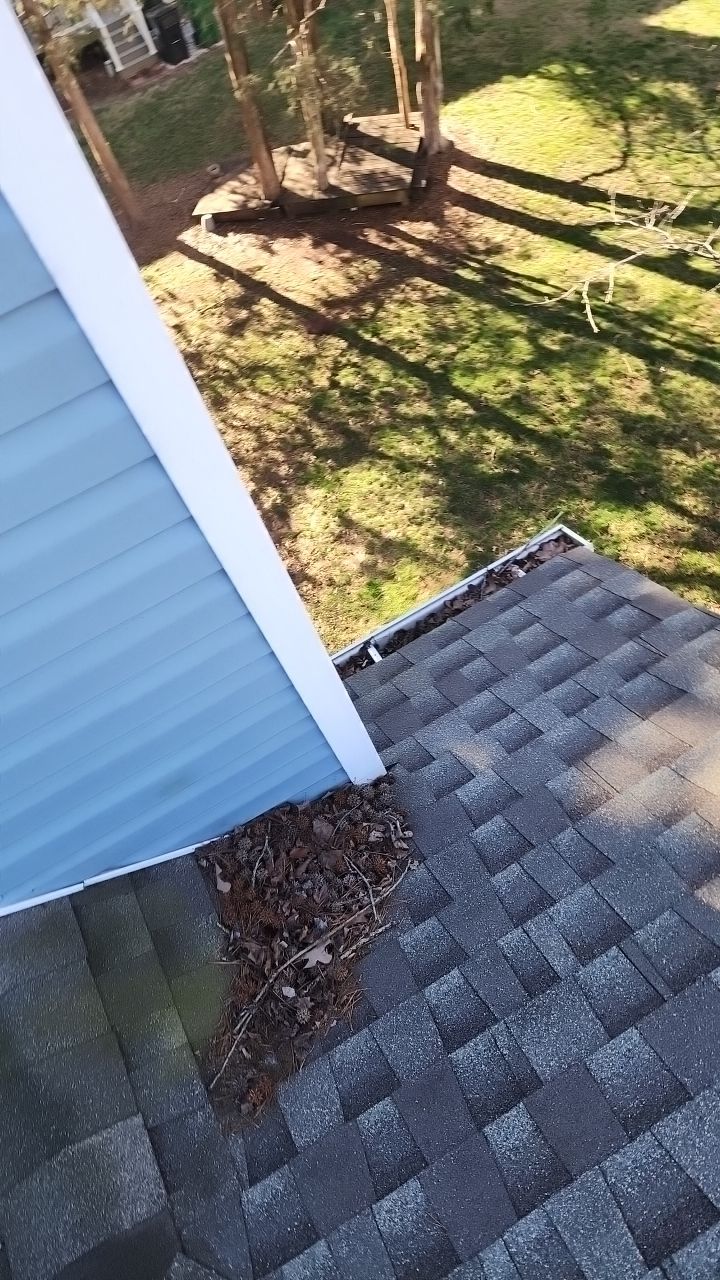 Gutter Cleaning using water by Power Wash Masters LLC