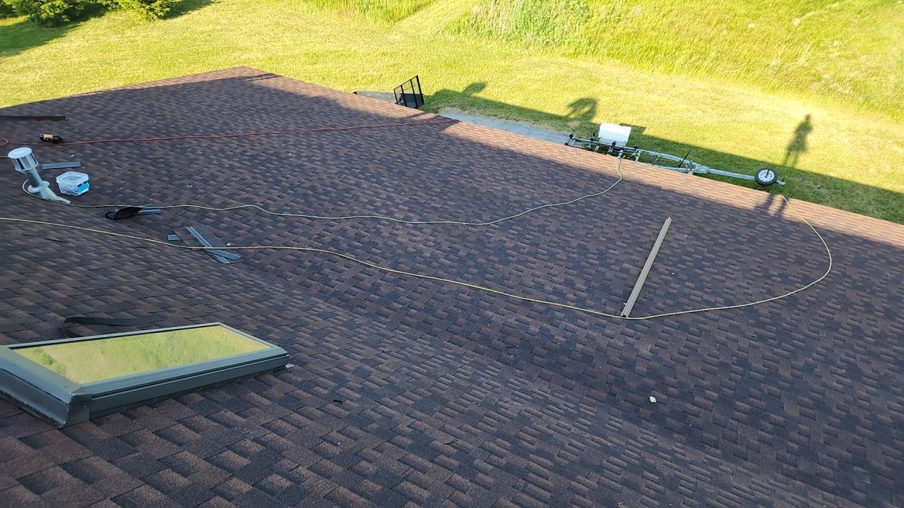 Residential Roofing Installation using GAF timberline HDZ shingles by Gellings Roofing & Siding
