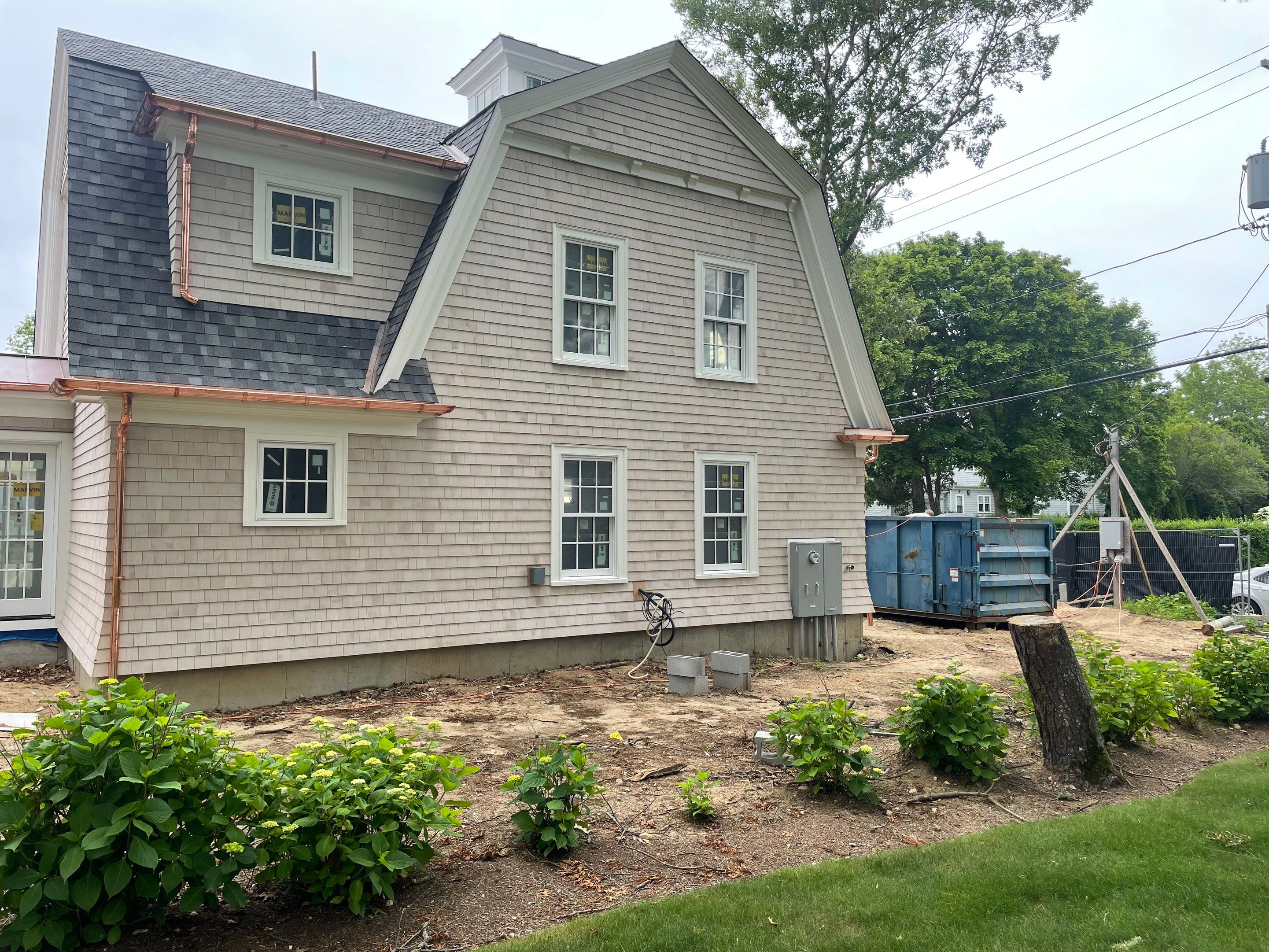 Half Round Copper Gutters Installed in Hyannis, MA by Gutter Pro Enterprises