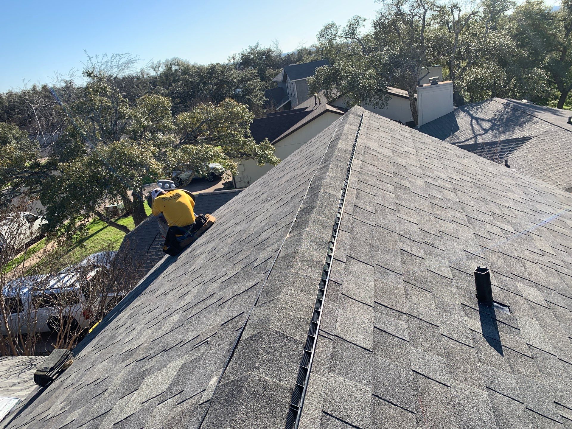 Cedar Park Roofing Replacement With Malarkey Vista AR Shingles and Decking Repair by Caliber Restoration LLC