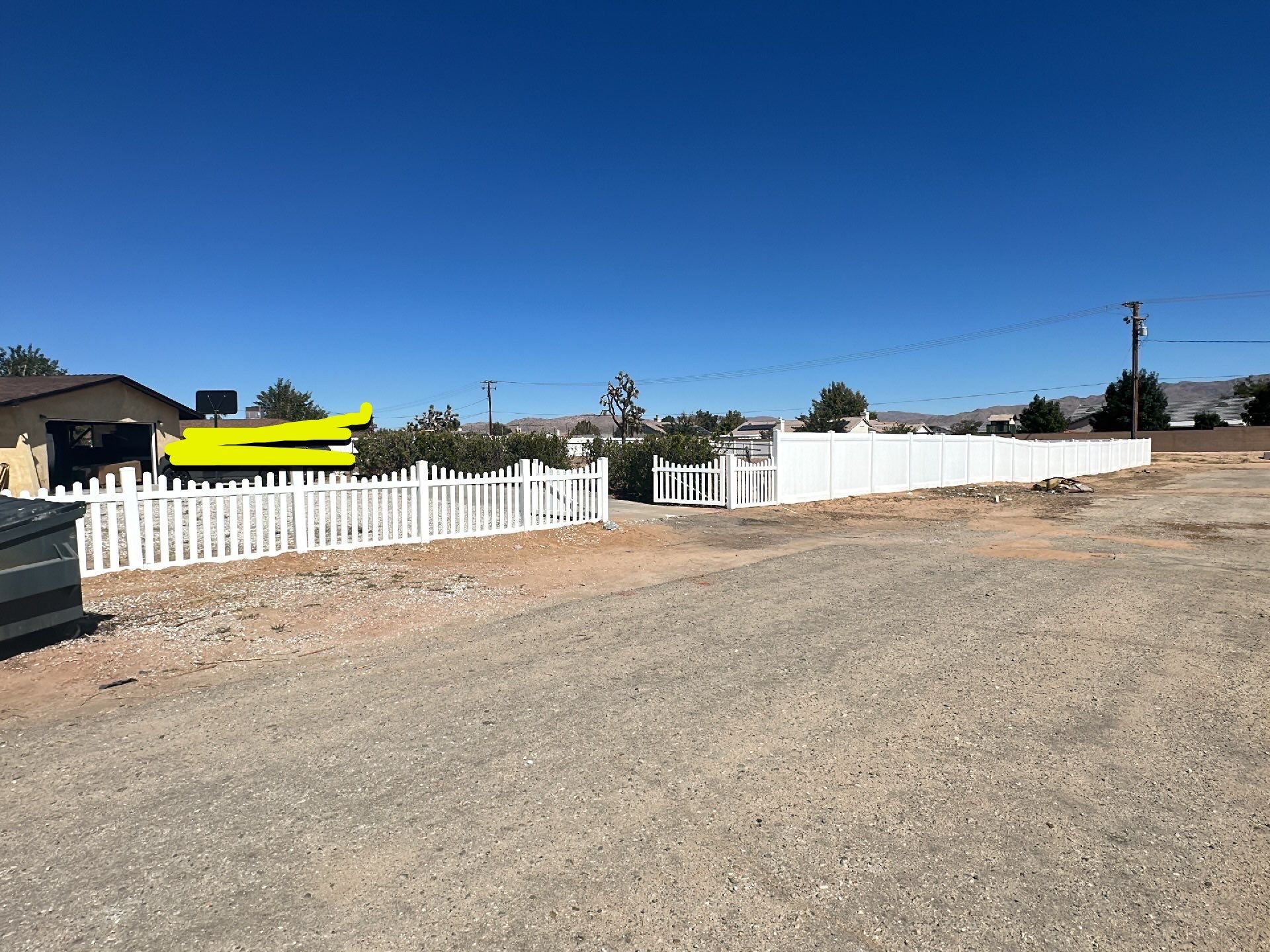 White picket fence  by Fence Guys Inc. 