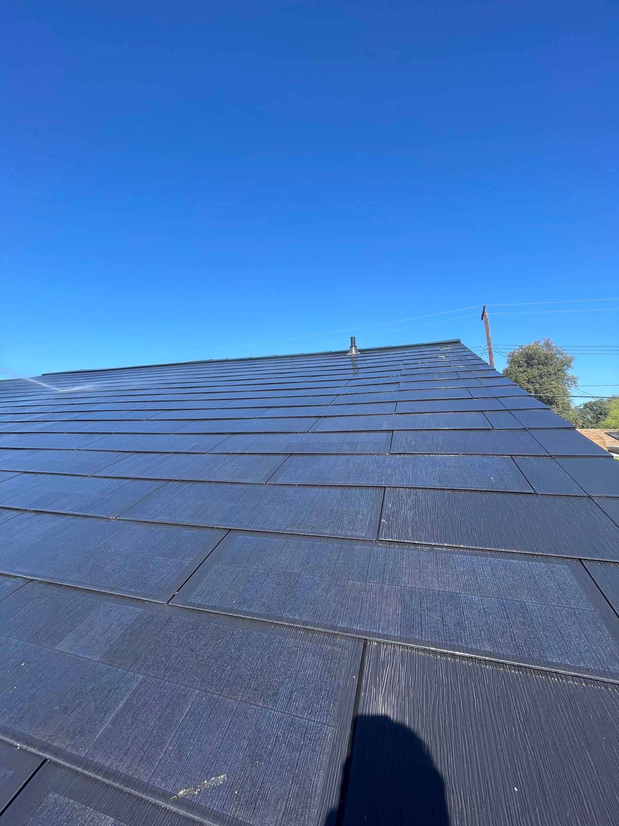 Tesla Roof Cleaning in La Verne Ca by Palm Coast Solar Cleaning