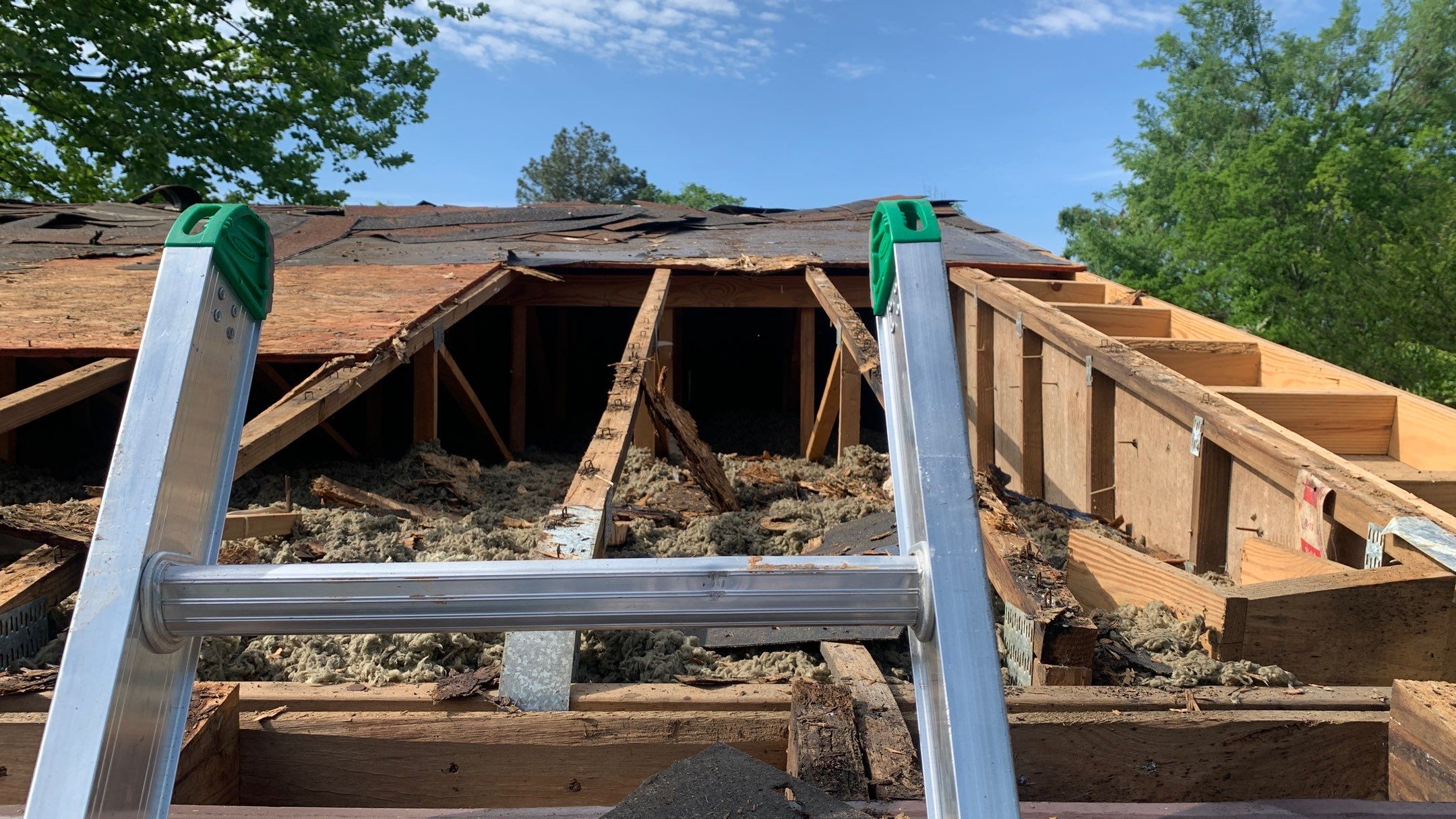 Storm Restoration Reroof: 25 Year 3-Tab Shingle by Hostetler Roofing