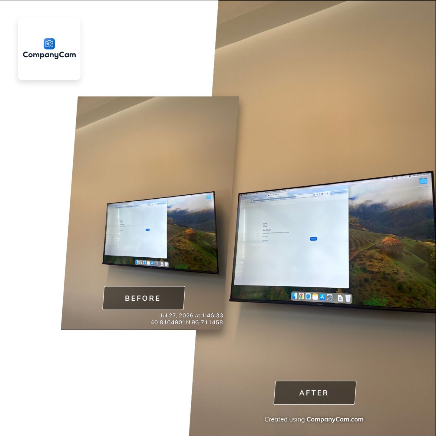 Lincoln Office Interior Remodel with Commercial Carpet and AV Integration by CompanyCam Sales Demo