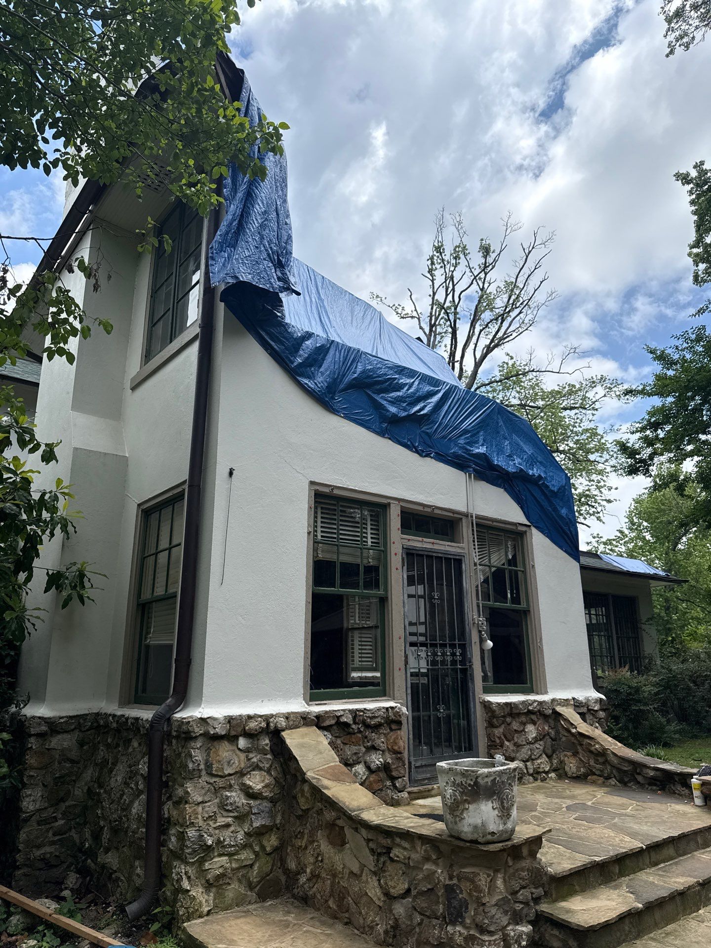 Memphis Home Restoration and Copper Gutter Installation Following Tree Damage by Revival Roofing Services