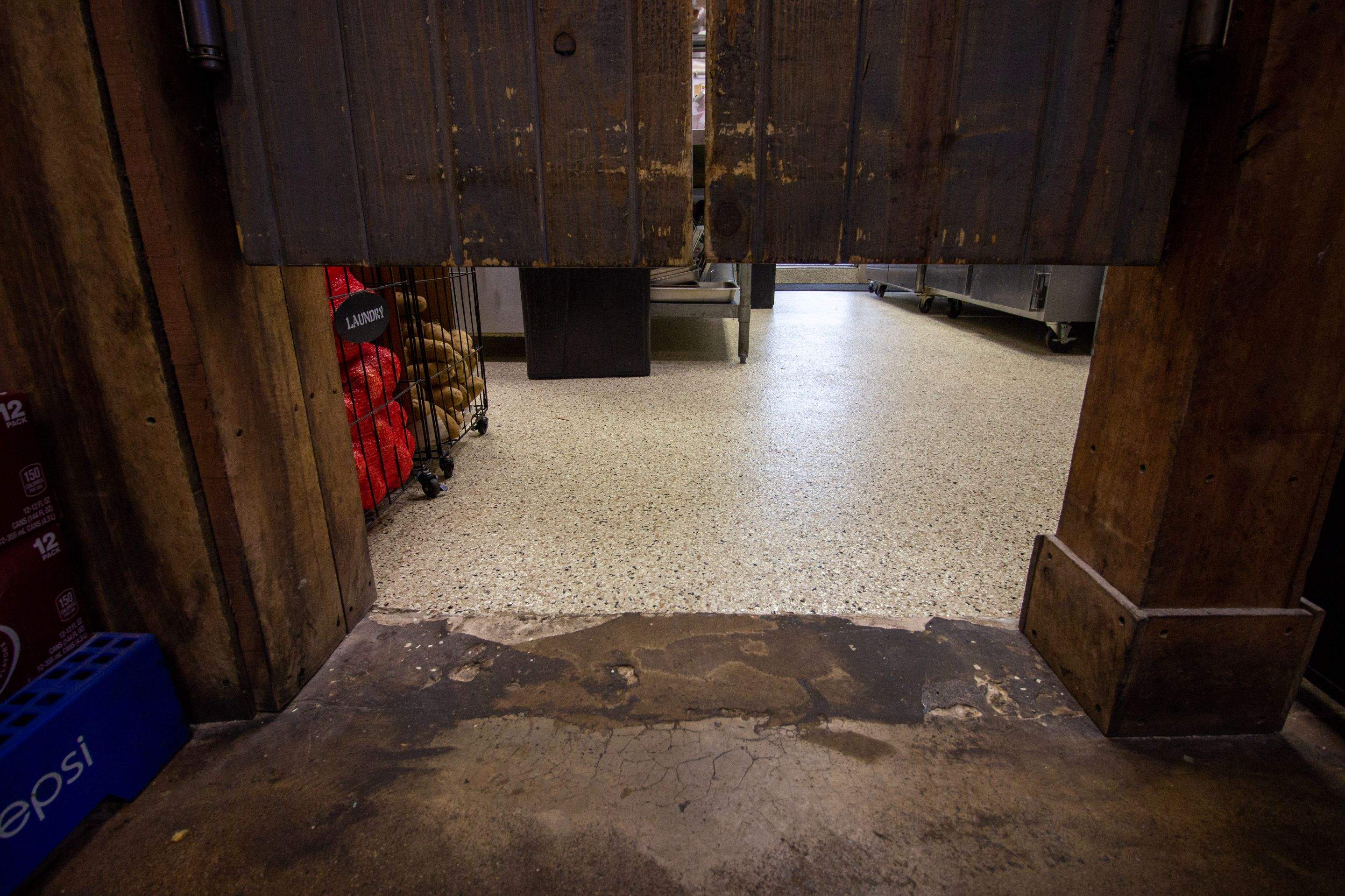Commercial Space using Driftwood by Your1DayFloor.com