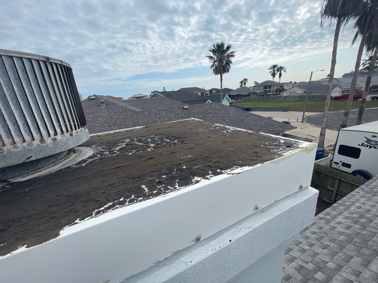 Residential Roofing Repair using Galvanized Chimney Cap & Chase by Lighthouse Roofing