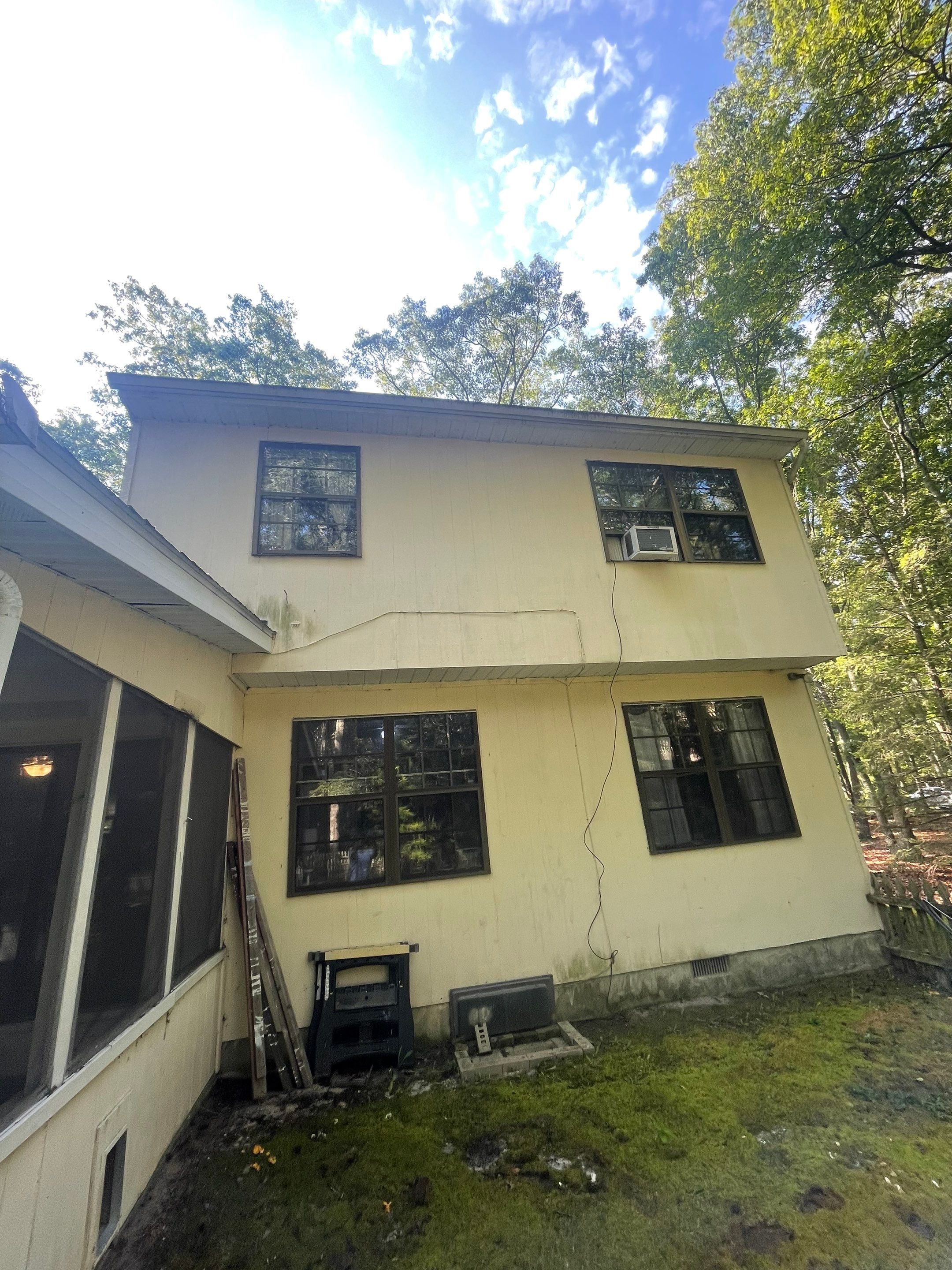 Residential Cleaning using Carbon Fiber Polls & Blower by SJ Exterior