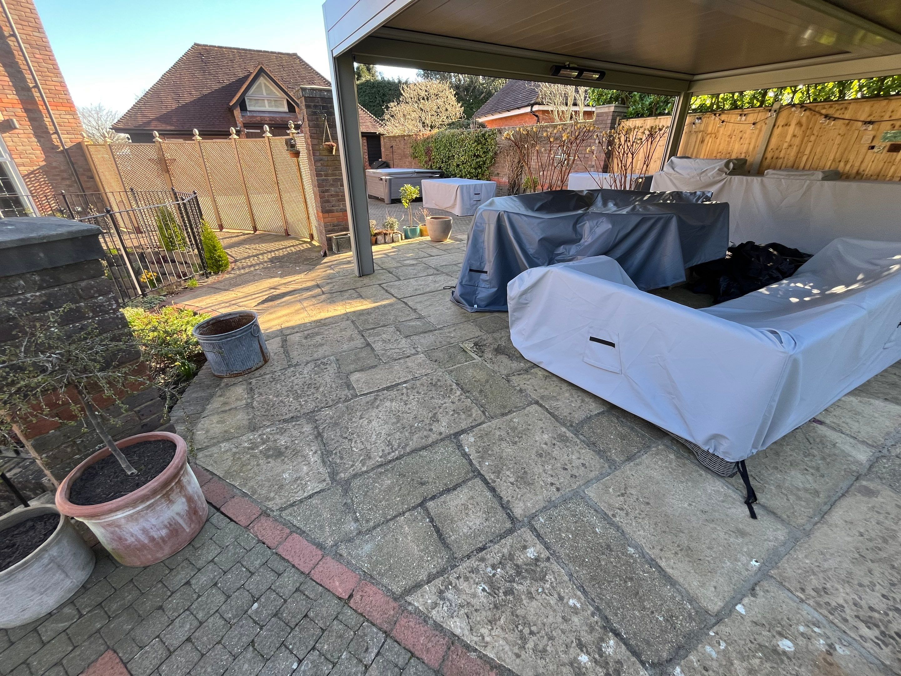 Roof Clean - Patio Clean using 18inch Whirlaway FSC by Ges Exterior Cleaning ltd
