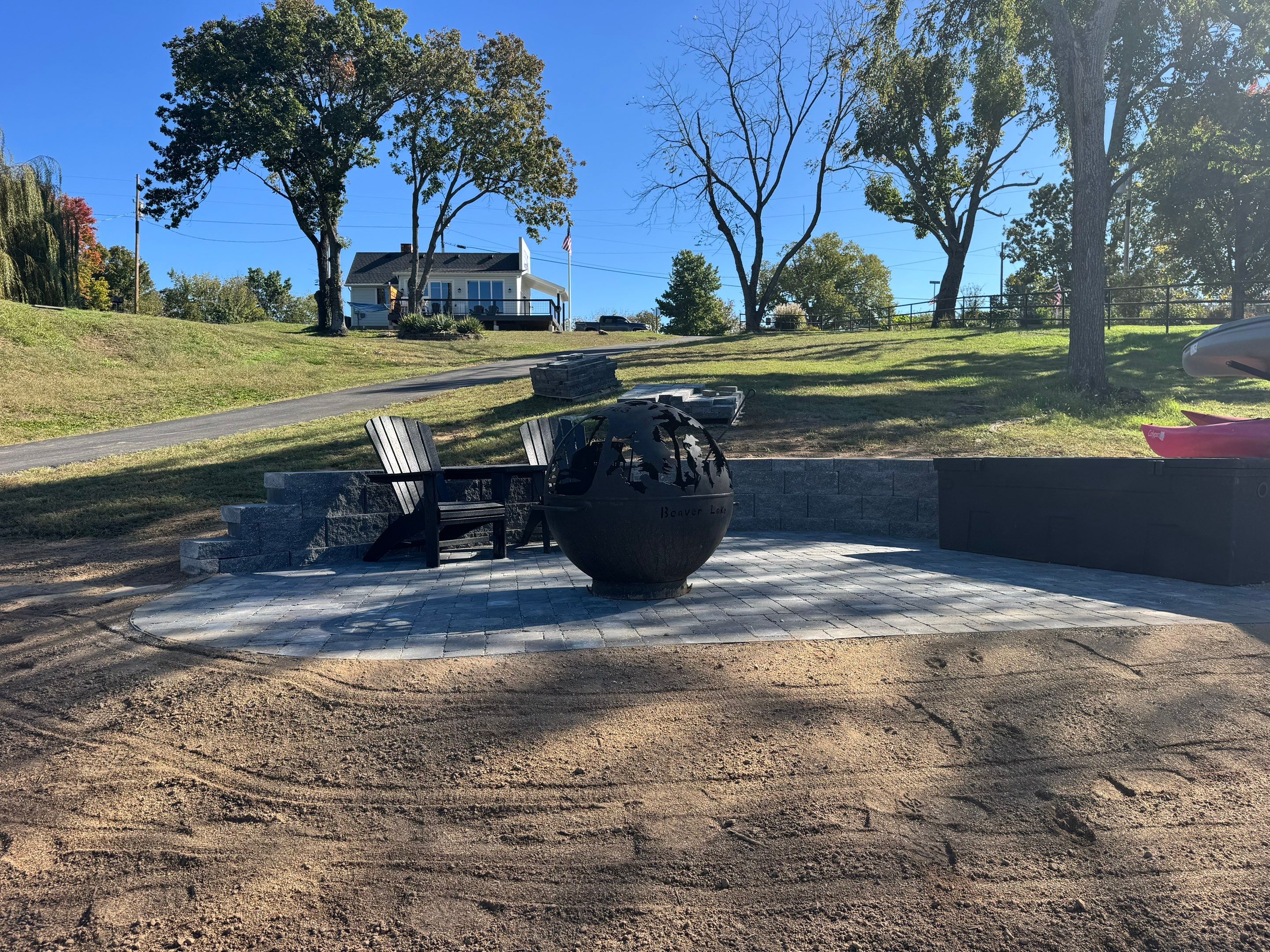 Retaining Wall/Patio Install by GGNWA